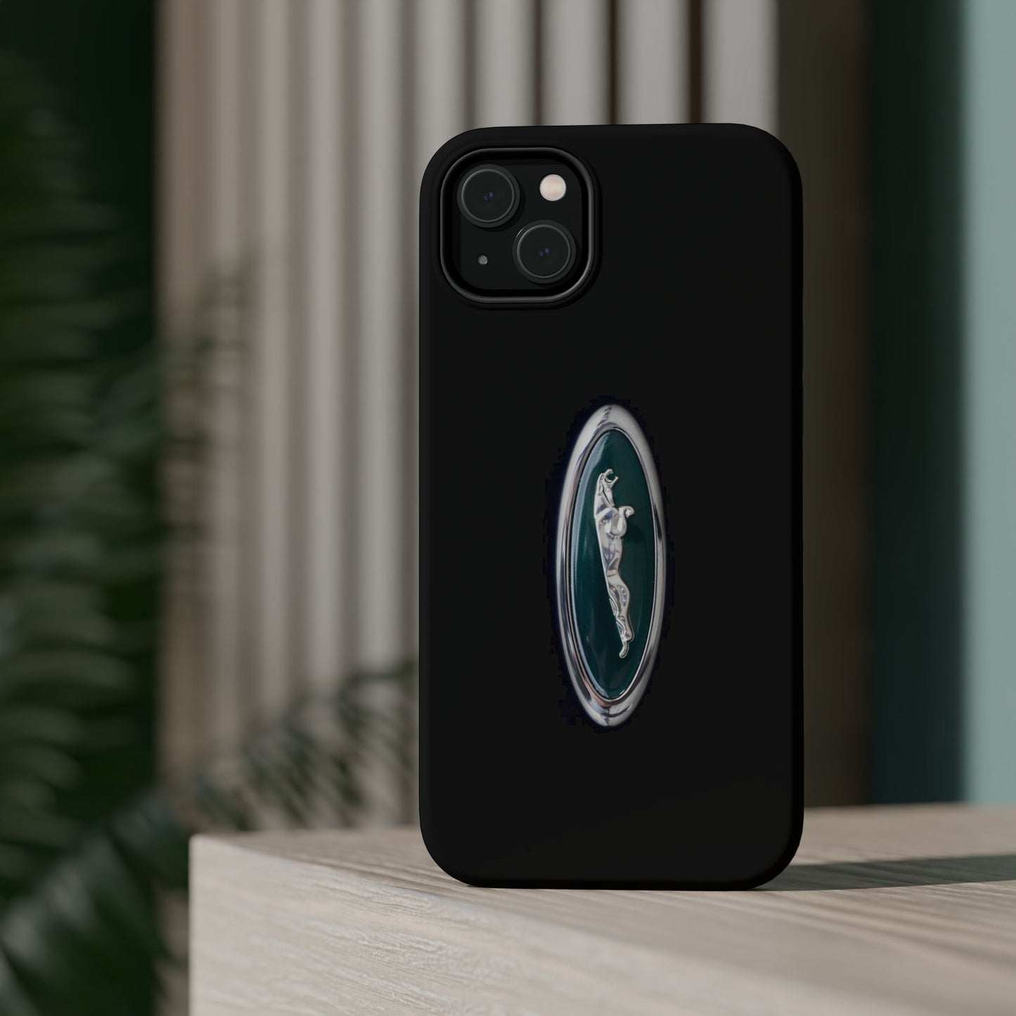 Magnetic Tough Cases, Classic Jaguar 'Leaper' Car Badge, Car Lover Gift, Protective iPhone Cover, Unique Design, Automotive Enthusiast