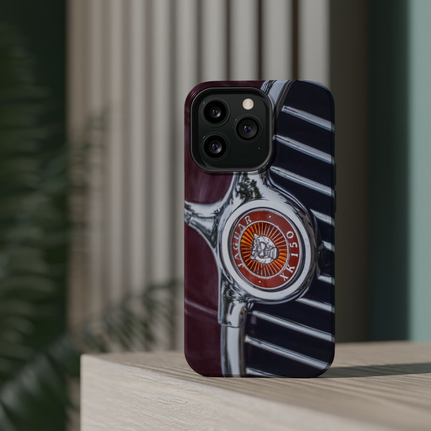 iPhone Cases, Jaguar XK 150 Sports Car Logo, Tough, Magnetic, Protective, Customizable, Car Lover Gift For Him, Father's Day
