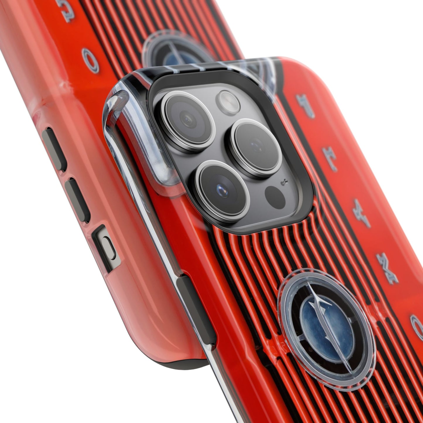 Car Enthusiast Phone Case, Muscle Car Lover Gift, Automotive Grill Design, Auto Fan Accessory, Vehicle Logo Cover, Retro Classic Car