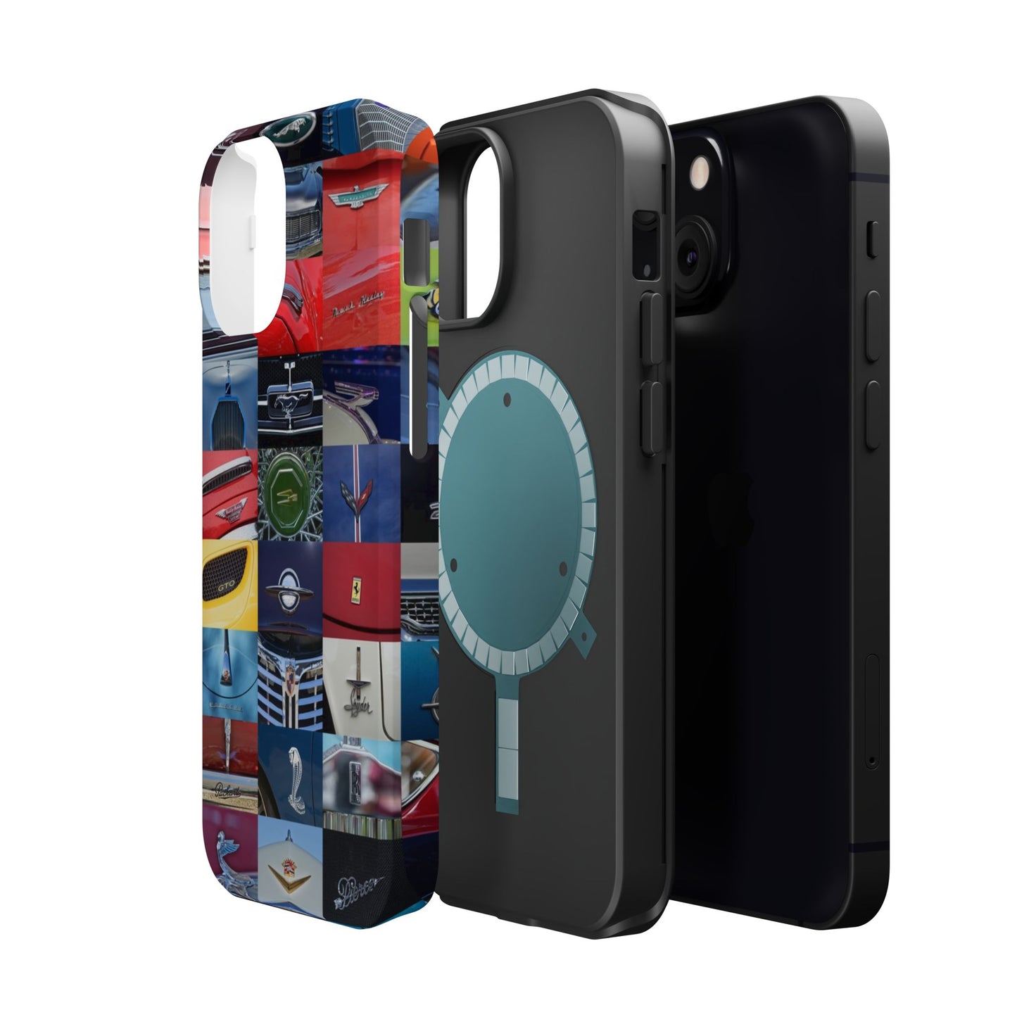 Magnetic Tough Cases, Muscle Car Logo Badges, Classic Car Details - iPhone Accessories, Protective Cover, Vehicle Enthusiast Gift, Car Lover
