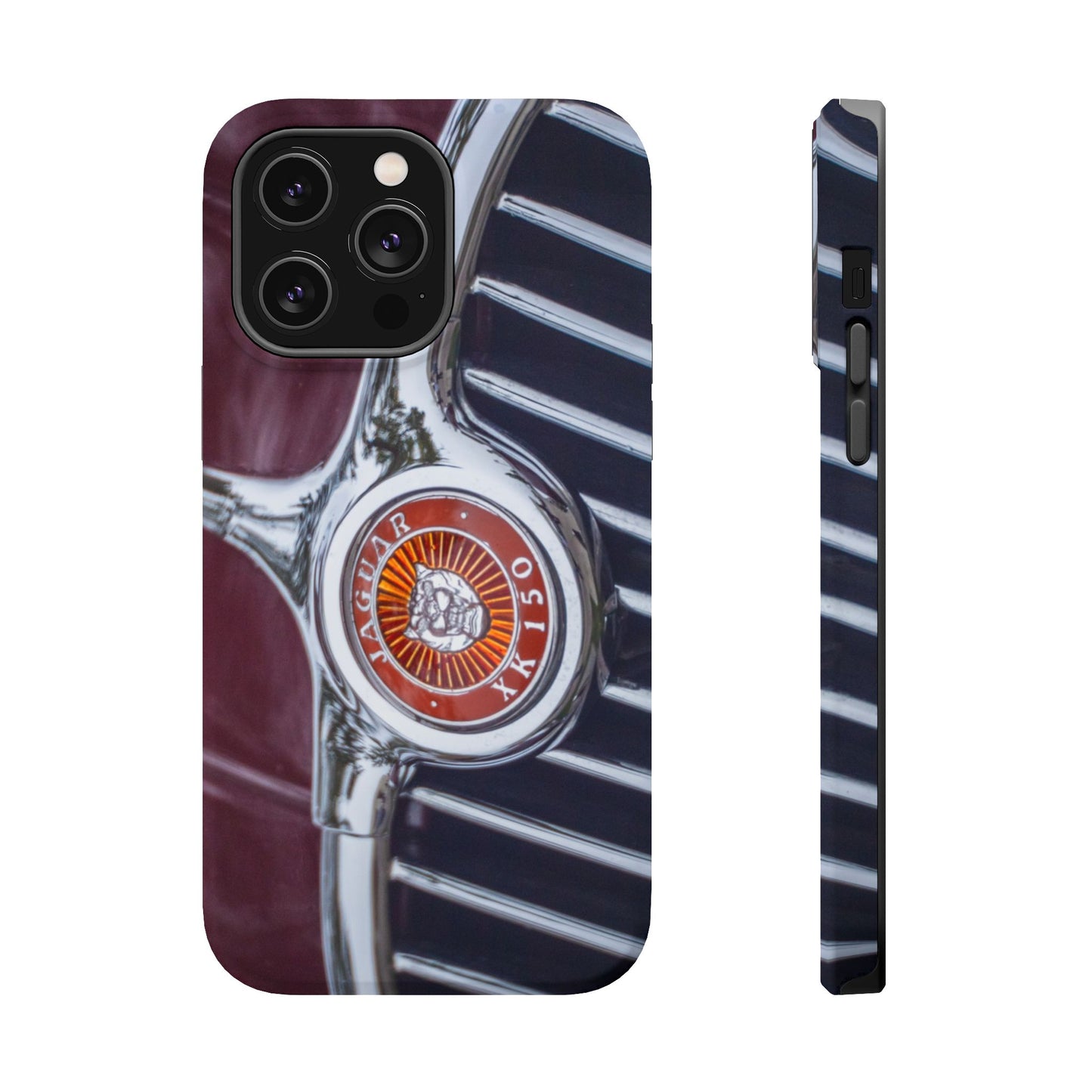 iPhone Cases, Jaguar XK 150 Sports Car Logo, Tough, Magnetic, Protective, Customizable, Car Lover Gift For Him, Father's Day