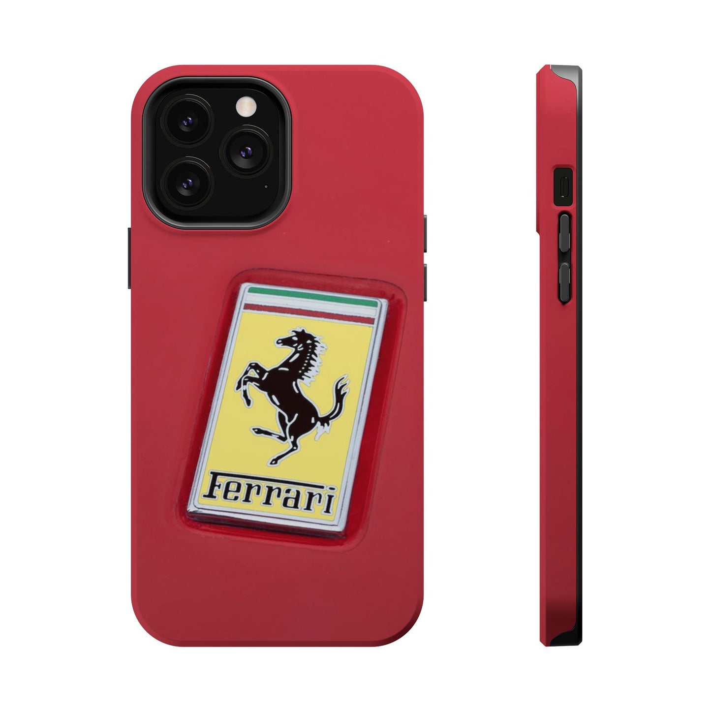 Magnetic iPhone Cases, Legendary Ferrari Badge Design, Tough Phone Case, Protective Cover, Custom Smartphone Shell, Unique Mobile Accessory