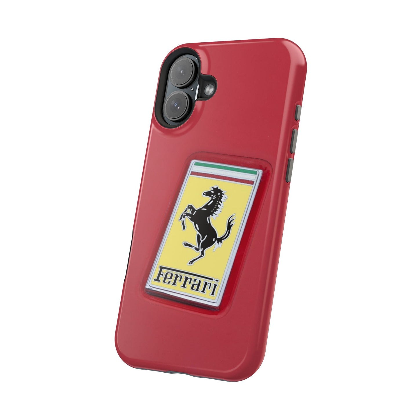 Magnetic iPhone Cases, Legendary Ferrari Badge Design, Tough Phone Case, Protective Cover, Custom Smartphone Shell, Unique Mobile Accessory