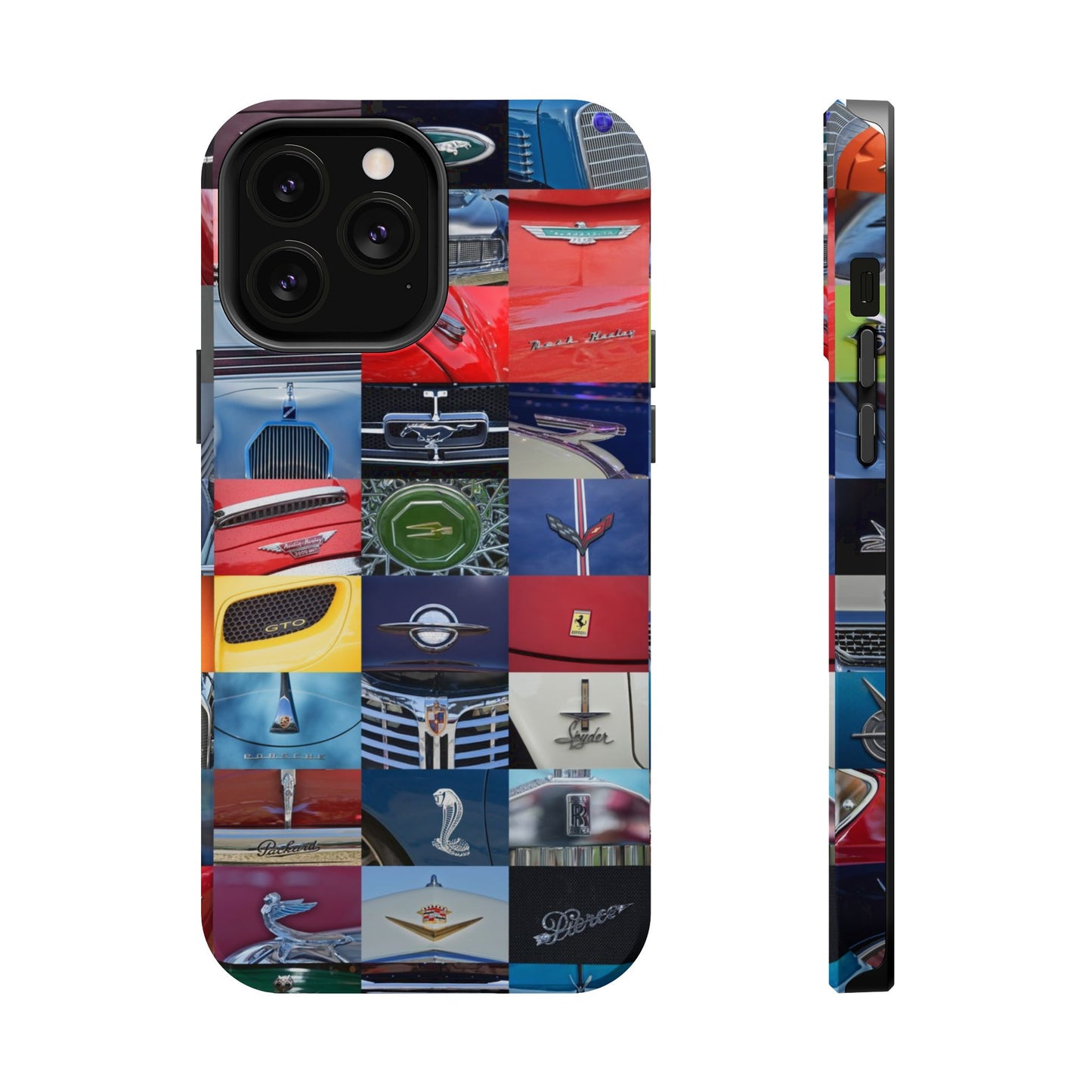 Magnetic Tough Cases, Muscle Car Logo Badges, Classic Car Details - iPhone Accessories, Protective Cover, Vehicle Enthusiast Gift, Car Lover