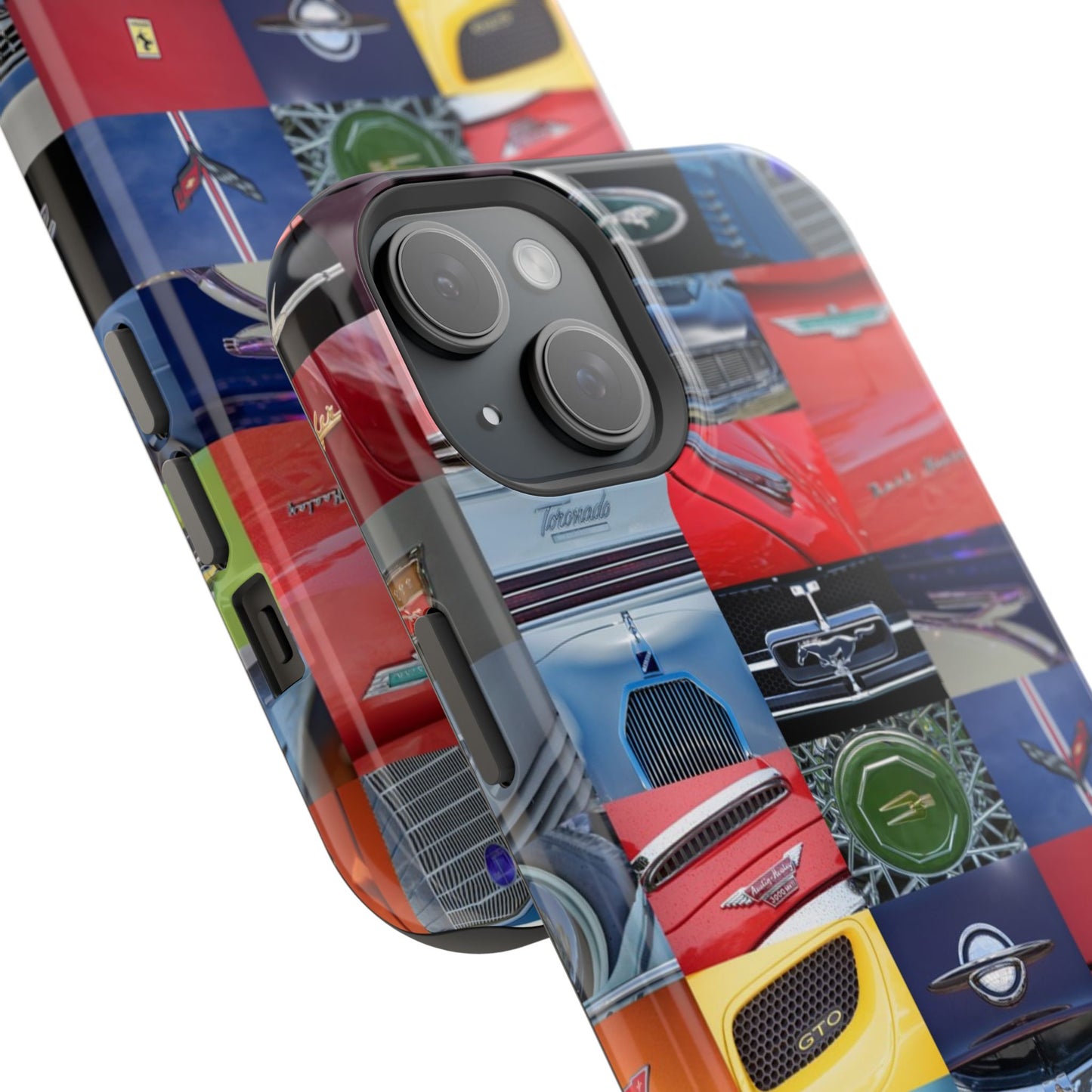 Magnetic Tough Cases, Muscle Car Logo Badges, Classic Car Details - iPhone Accessories, Protective Cover, Vehicle Enthusiast Gift, Car Lover