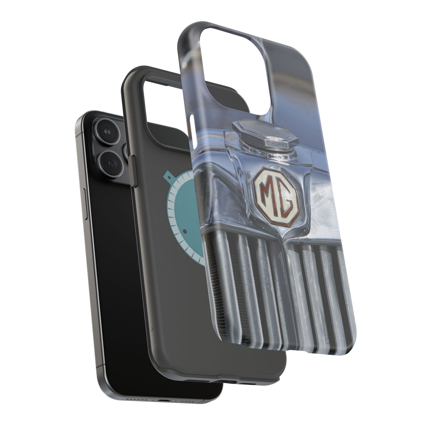 iPhone Case, 1953 MG TD Classic Sports Car Magnetic Tough Case, Vintage Car Gift, Car Enthusiast Phone Cover, Vehicle Lover Tech Accessory,