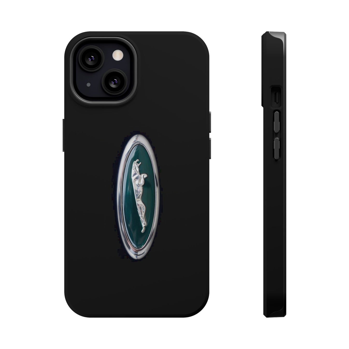 Magnetic Tough Cases, Classic Jaguar 'Leaper' Car Badge, Car Lover Gift, Protective iPhone Cover, Unique Design, Automotive Enthusiast