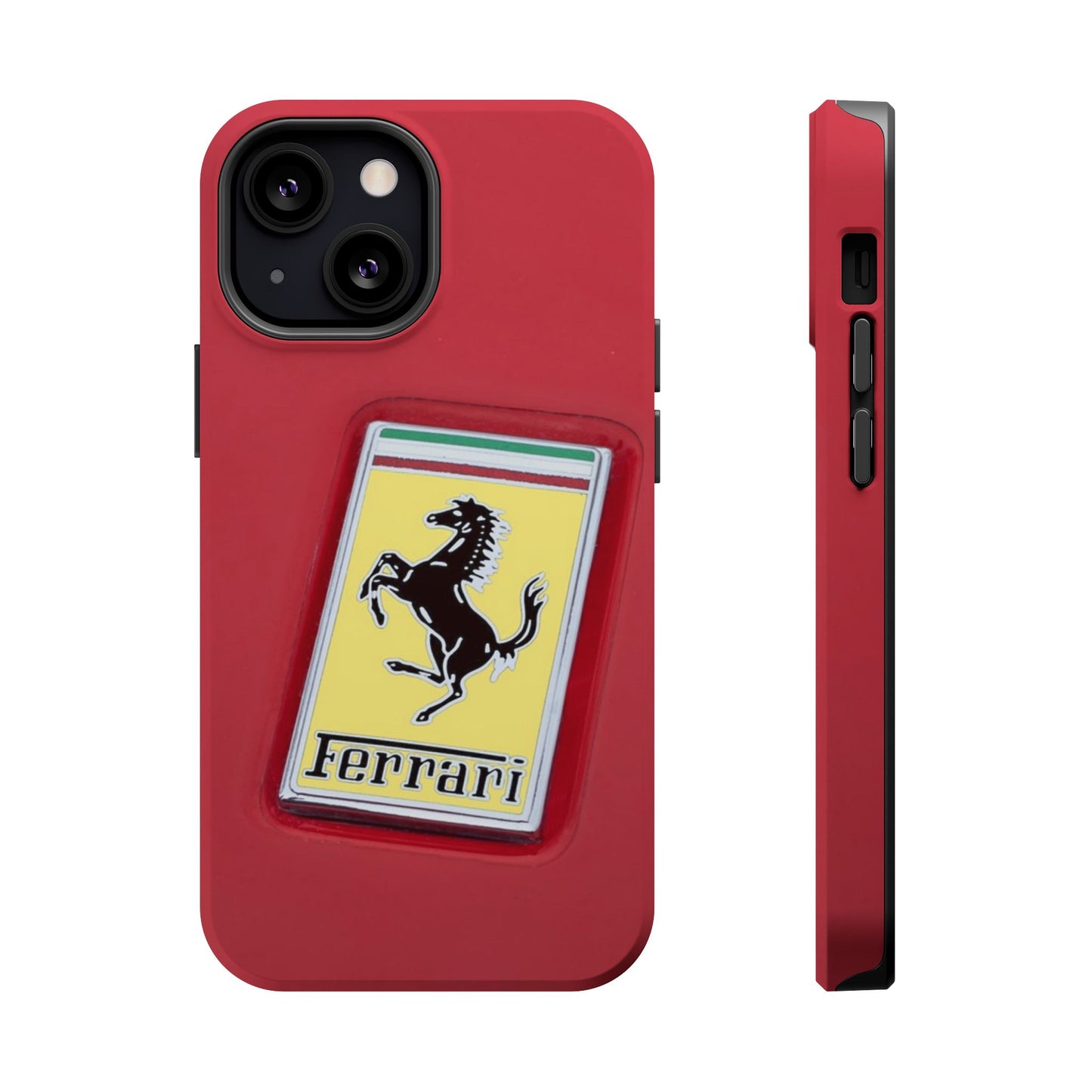 Magnetic iPhone Cases, Legendary Ferrari Badge Design, Tough Phone Case, Protective Cover, Custom Smartphone Shell, Unique Mobile Accessory