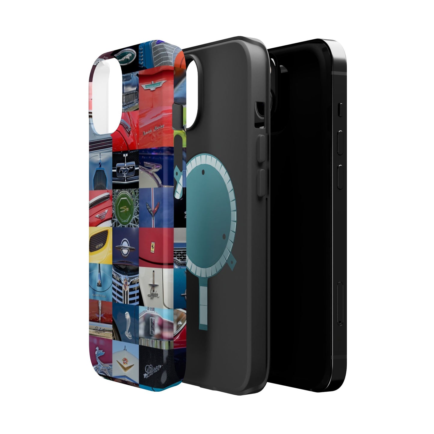 Magnetic Tough Cases, Muscle Car Logo Badges, Classic Car Details - iPhone Accessories, Protective Cover, Vehicle Enthusiast Gift, Car Lover