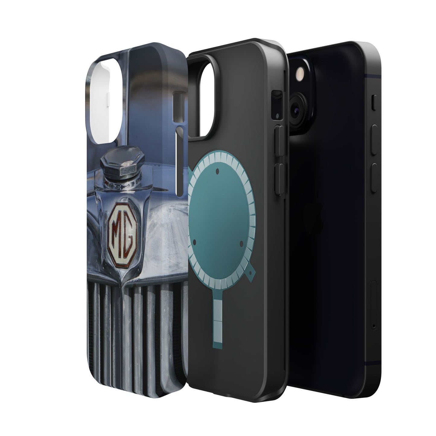 iPhone Case, 1953 MG TD Classic Sports Car Magnetic Tough Case, Vintage Car Gift, Car Enthusiast Phone Cover, Vehicle Lover Tech Accessory,