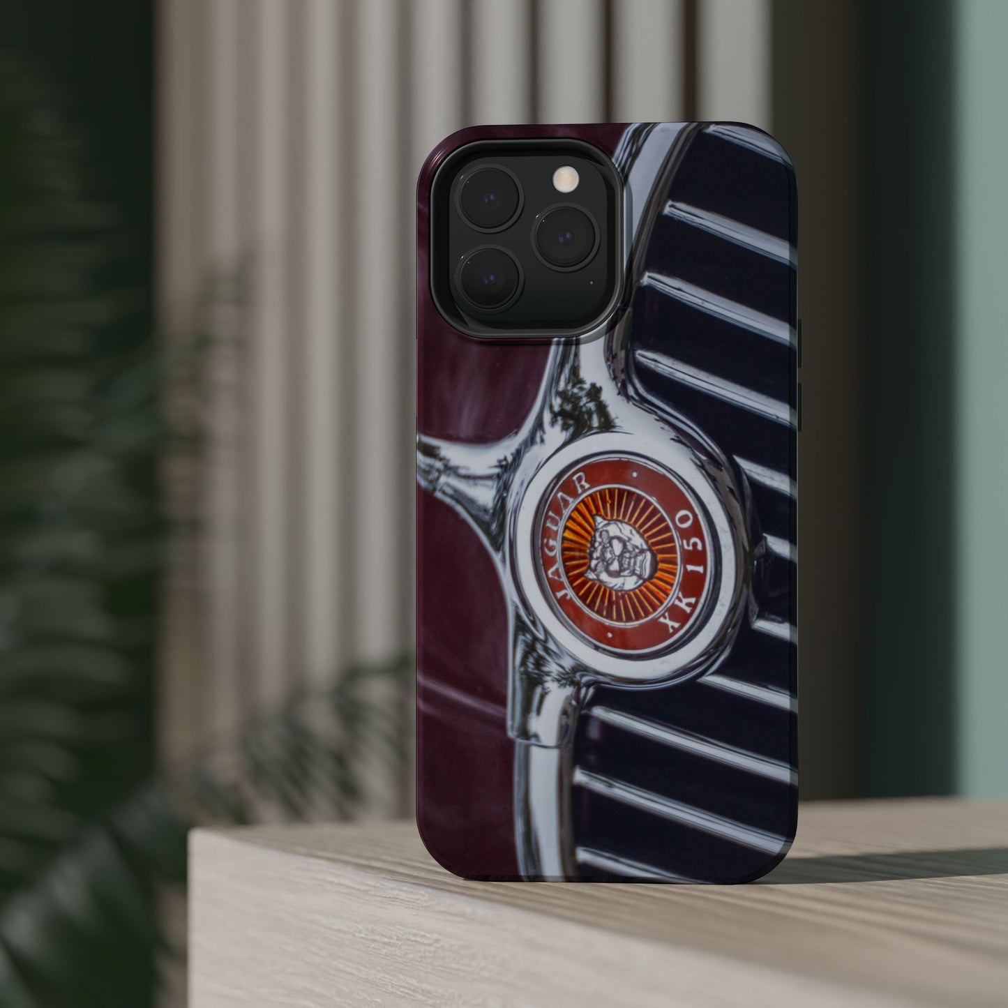 iPhone Cases, Jaguar XK 150 Sports Car Logo, Tough, Magnetic, Protective, Customizable, Car Lover Gift For Him, Father's Day
