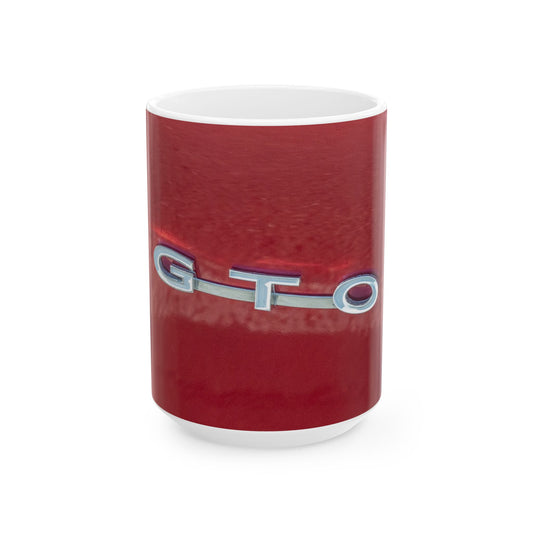 GTO Ceramic Mug, Classic Car Lover Gift, Vintage Auto Mug, Perfect for Coffee & Tea, Car Enthusiast, Father's Day, Collectible