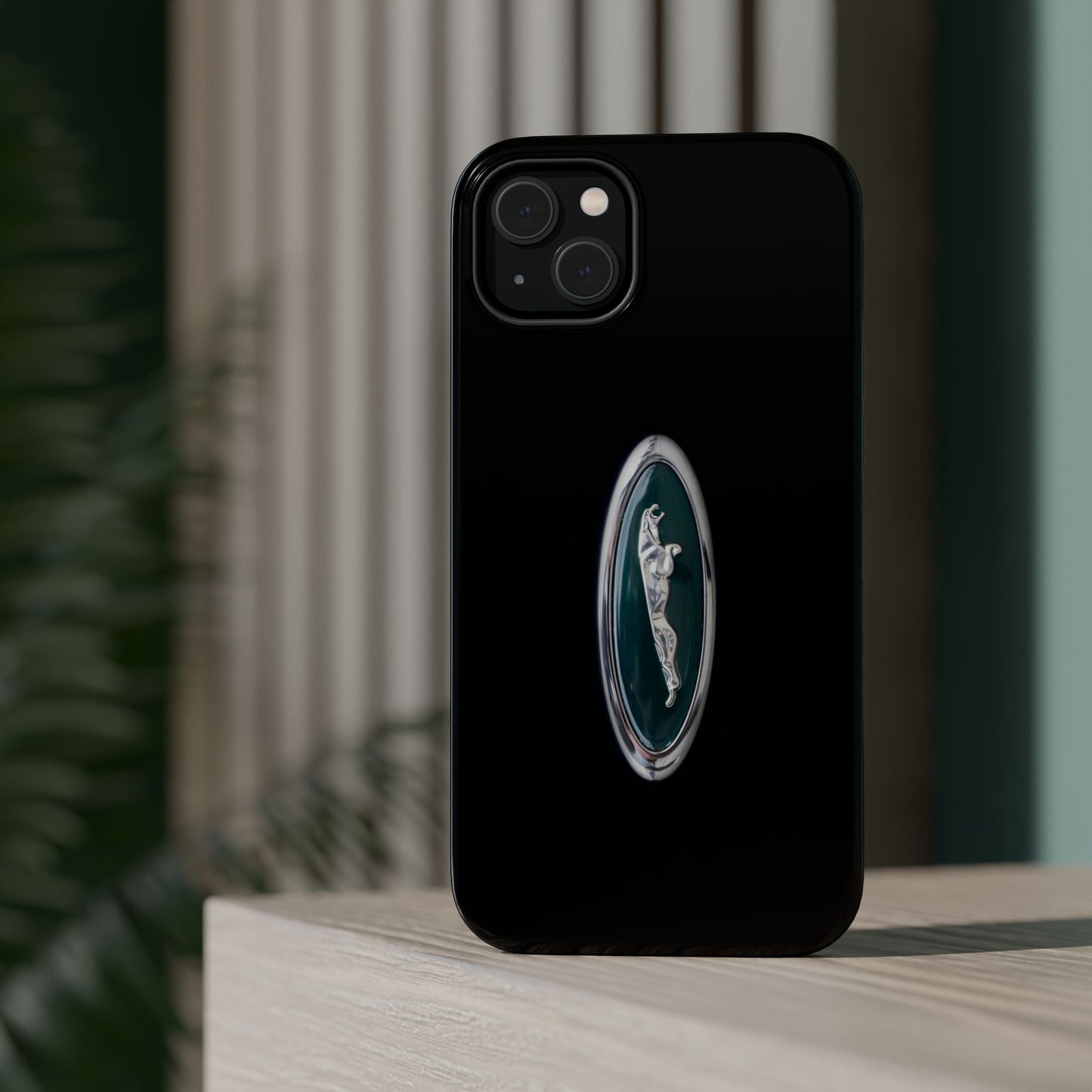 Magnetic Tough Cases, Classic Jaguar 'Leaper' Car Badge, Car Lover Gift, Protective iPhone Cover, Unique Design, Automotive Enthusiast