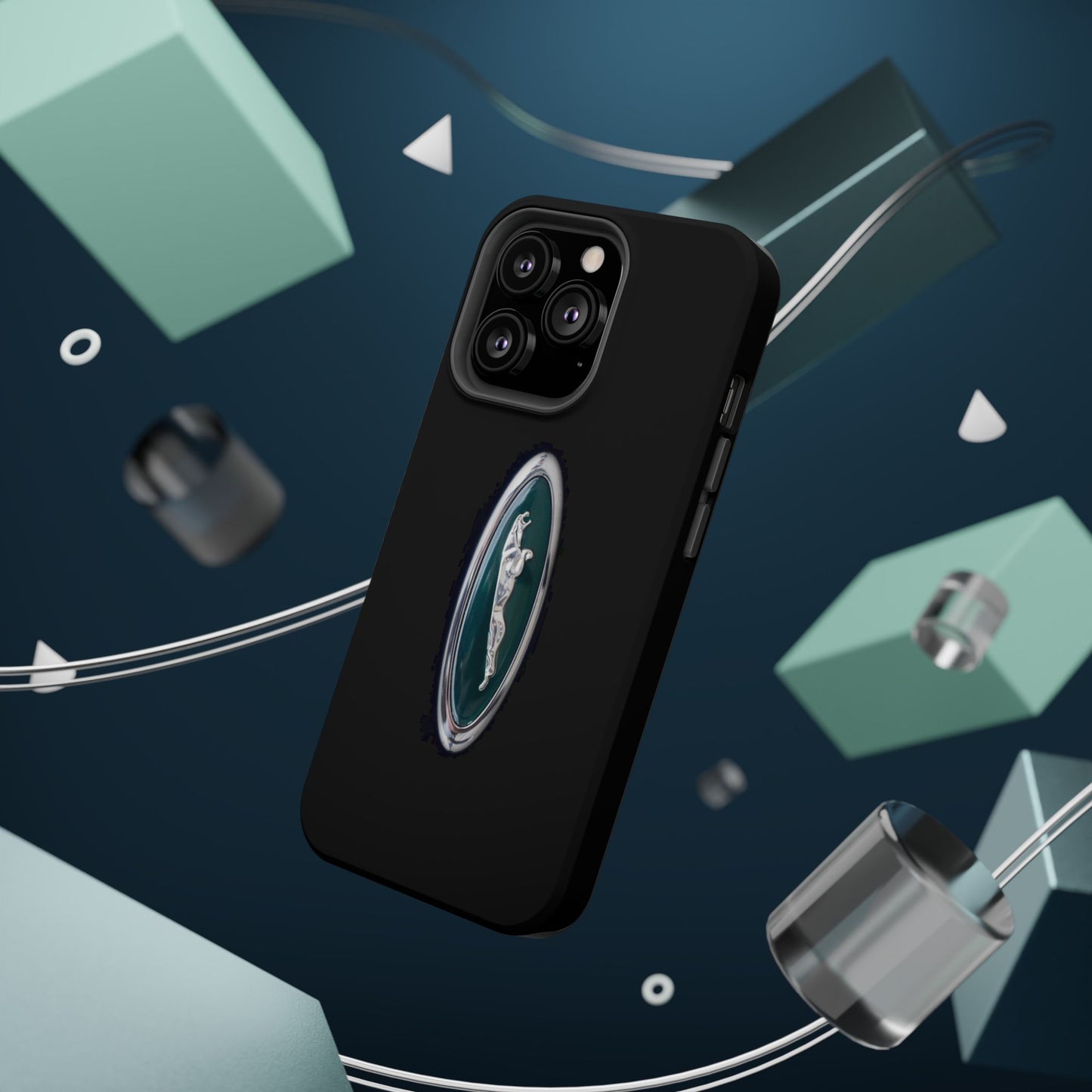 Magnetic Tough Cases, Classic Jaguar 'Leaper' Car Badge, Car Lover Gift, Protective iPhone Cover, Unique Design, Automotive Enthusiast