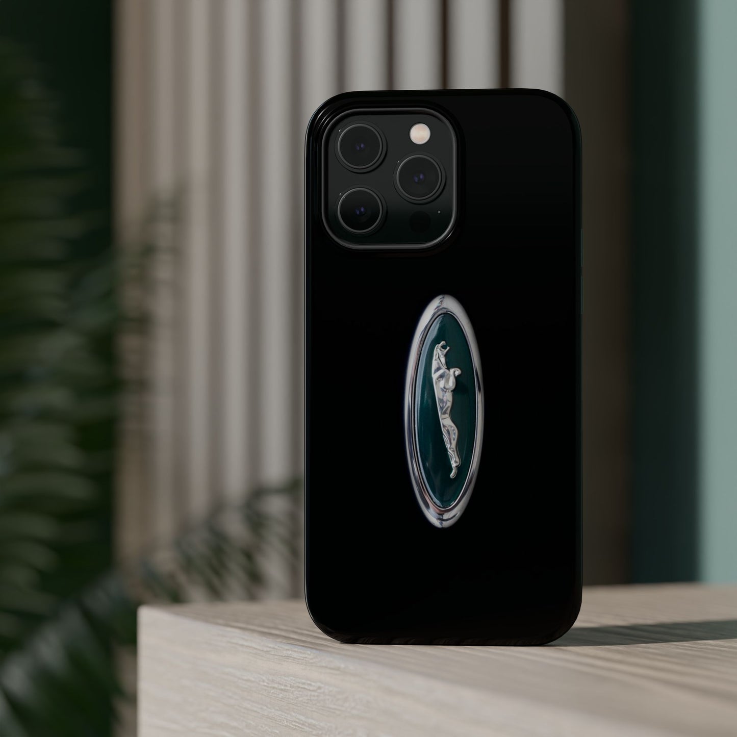 Magnetic Tough Cases, Classic Jaguar 'Leaper' Car Badge, Car Lover Gift, Protective iPhone Cover, Unique Design, Automotive Enthusiast