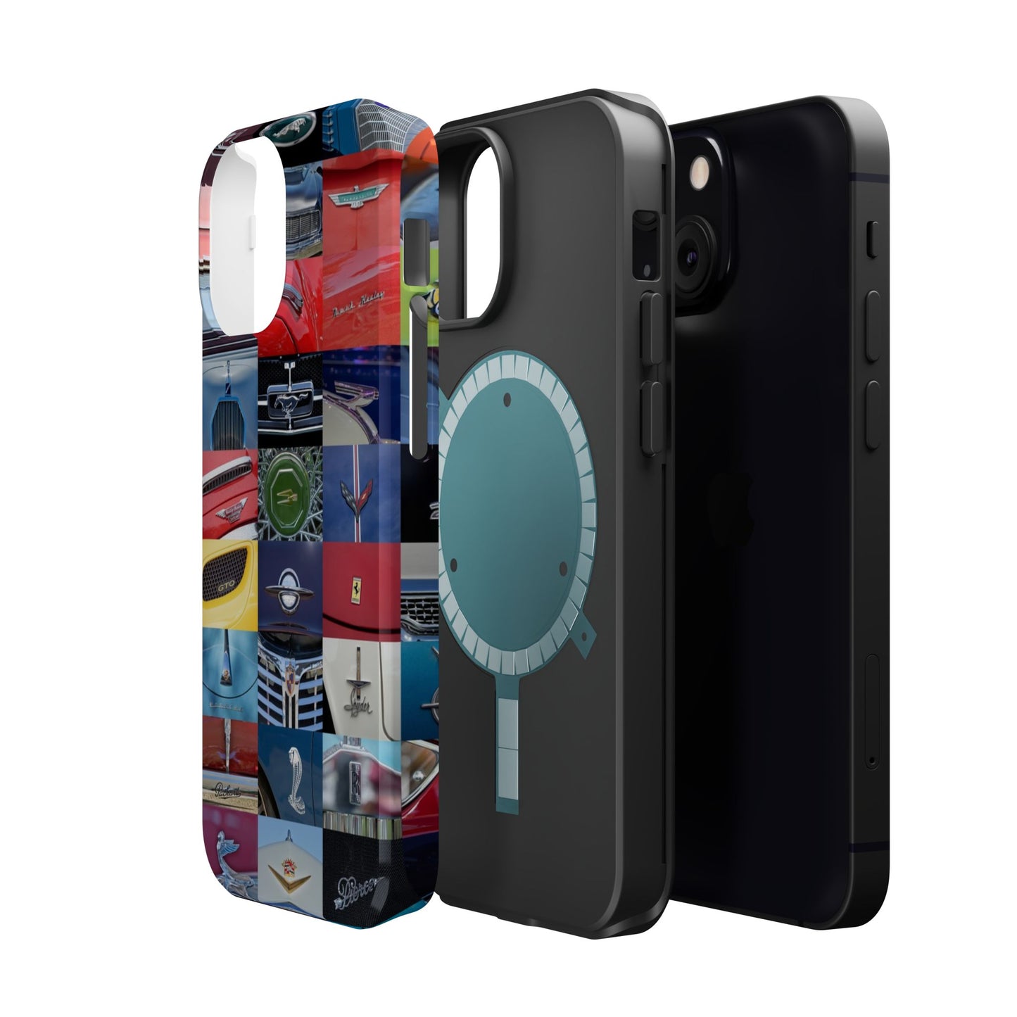 Magnetic Tough Cases, Muscle Car Logo Badges, Classic Car Details - iPhone Accessories, Protective Cover, Vehicle Enthusiast Gift, Car Lover
