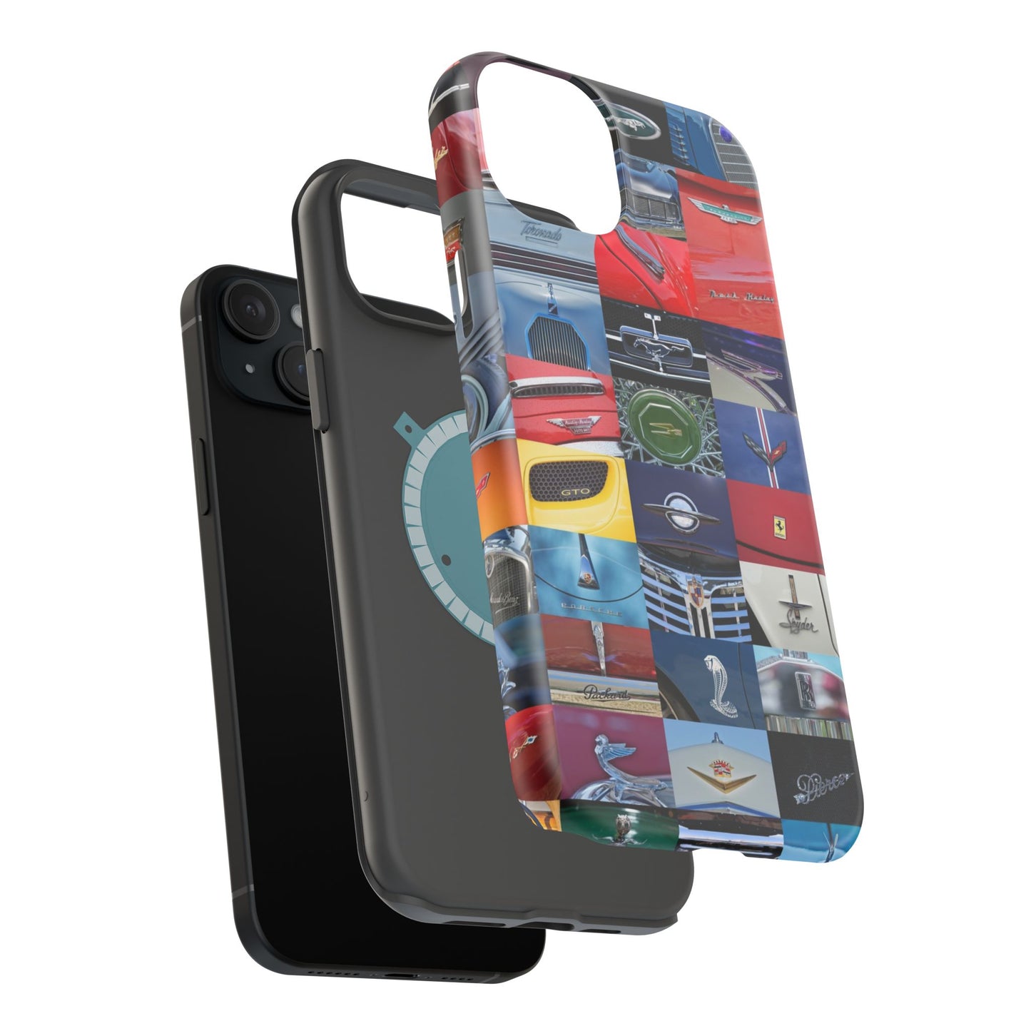 Magnetic Tough Cases, Muscle Car Logo Badges, Classic Car Details - iPhone Accessories, Protective Cover, Vehicle Enthusiast Gift, Car Lover