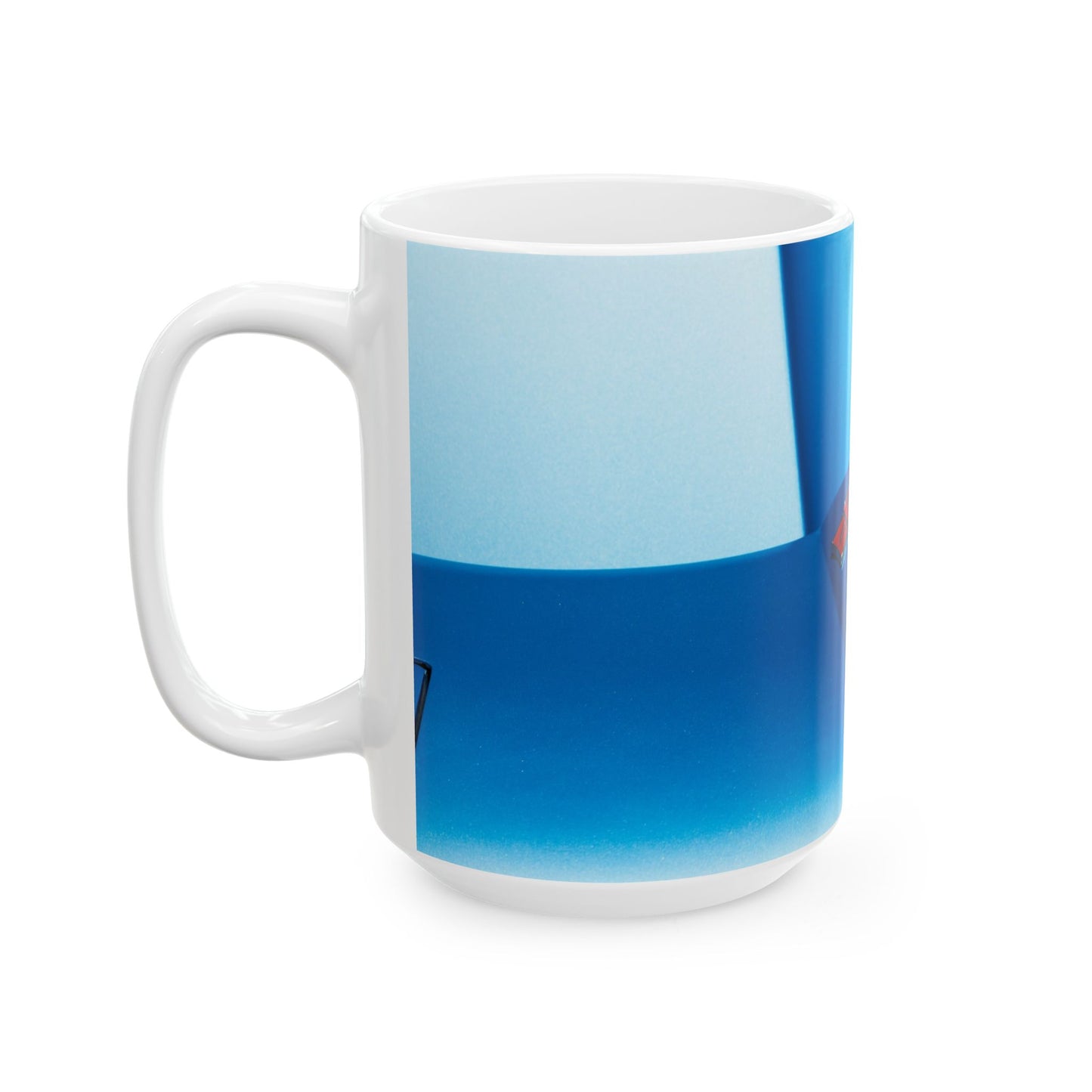 Chevrolet Corvette Classic Car Badge on an 11 or 15oz Ceramic Mug, a Perfect Gift for Your Favorite Car Guy.
