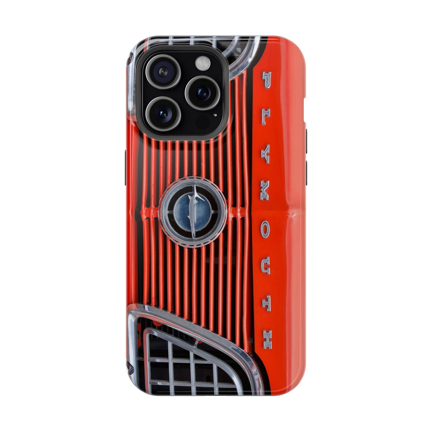 Car Enthusiast Phone Case, Muscle Car Lover Gift, Automotive Grill Design, Auto Fan Accessory, Vehicle Logo Cover, Retro Classic Car