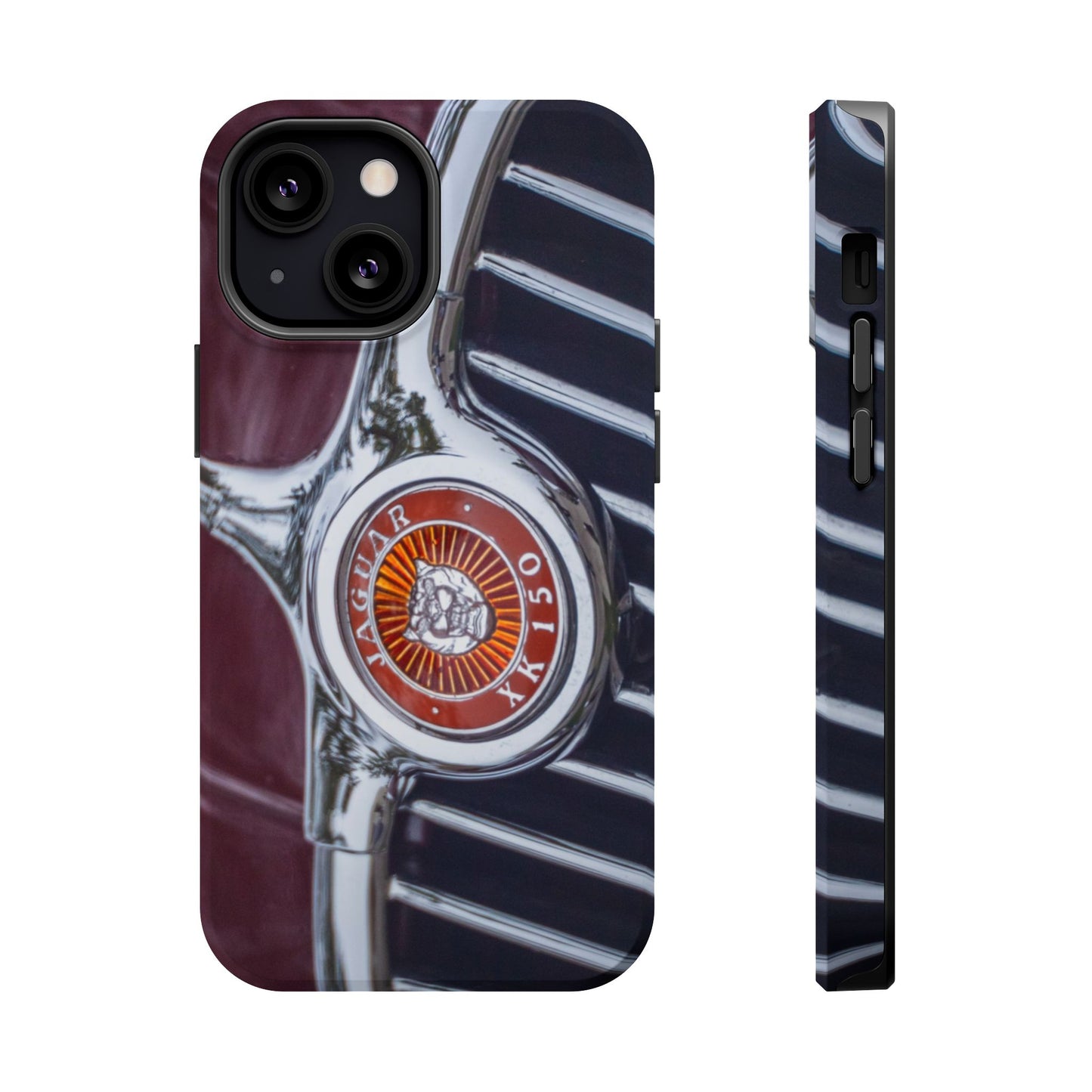 iPhone Cases, Jaguar XK 150 Sports Car Logo, Tough, Magnetic, Protective, Customizable, Car Lover Gift For Him, Father's Day