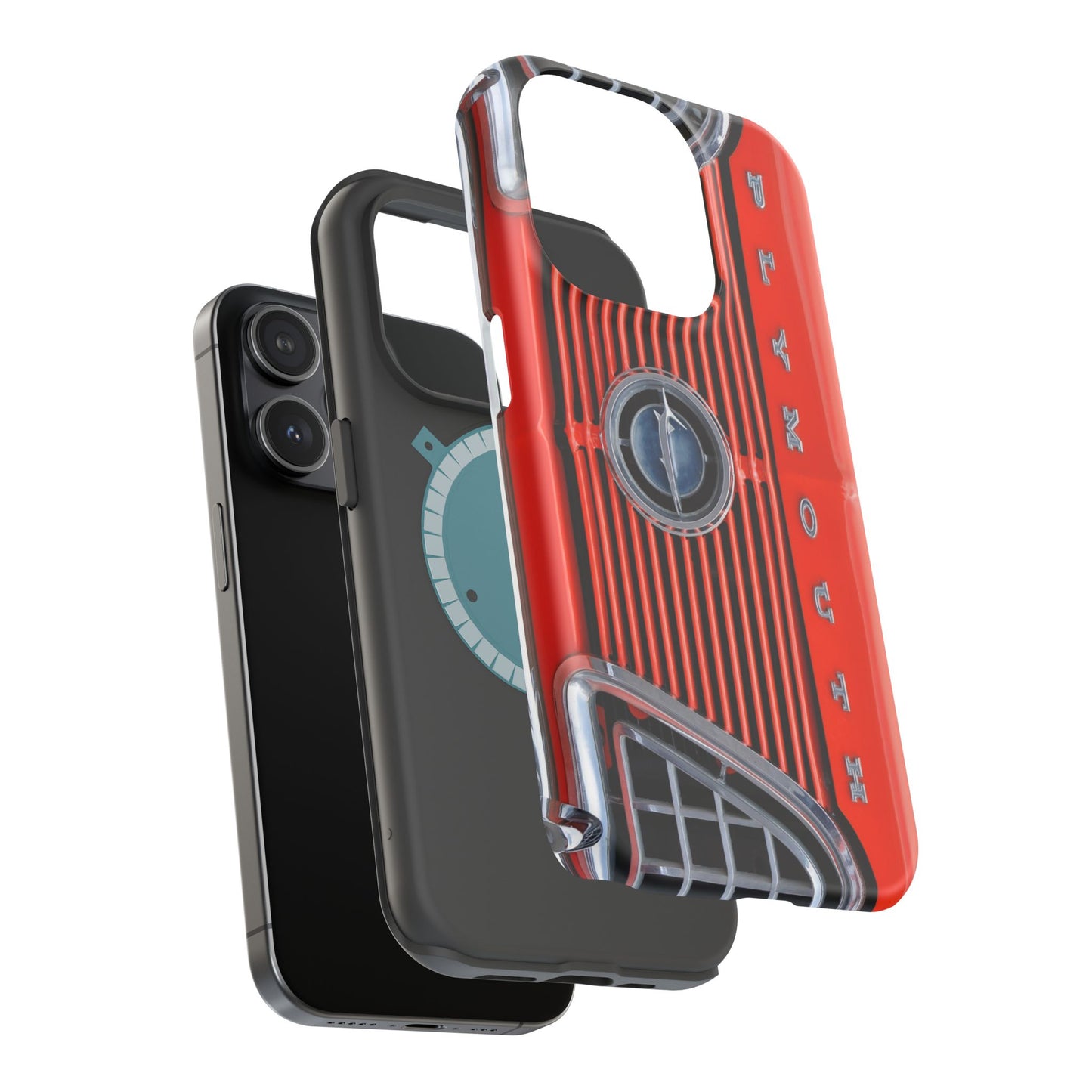 Car Enthusiast Phone Case, Muscle Car Lover Gift, Automotive Grill Design, Auto Fan Accessory, Vehicle Logo Cover, Retro Classic Car