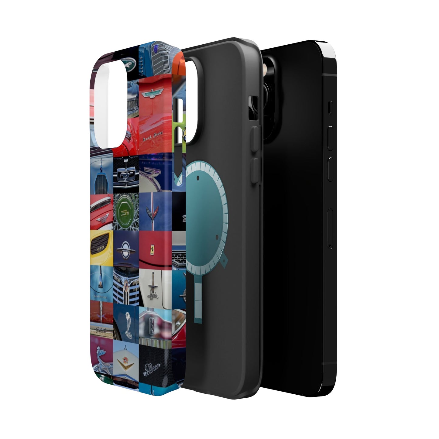 Magnetic Tough Cases, Muscle Car Logo Badges, Classic Car Details - iPhone Accessories, Protective Cover, Vehicle Enthusiast Gift, Car Lover