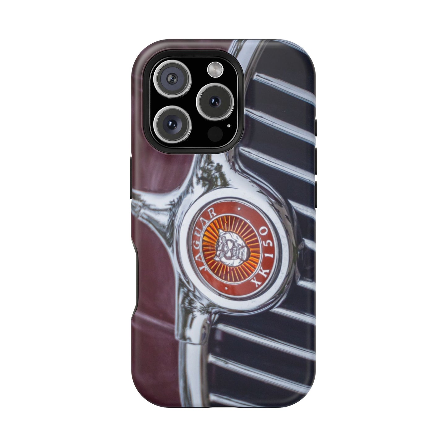 iPhone Cases, Jaguar XK 150 Sports Car Logo, Tough, Magnetic, Protective, Customizable, Car Lover Gift For Him, Father's Day