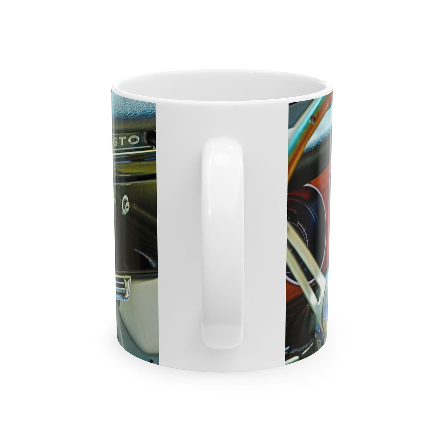 Vintage Muscle Car Ceramic Mug, 1965 Pontiac LeMans GTO Classic Car, Gift for Car Enthusiasts, Coffee Cup, Tea Mug, Gift for Him, Father's
