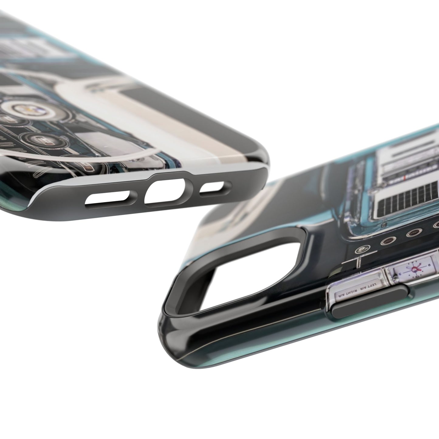 Vintage Car Dashboard Magnetic Tough Cases, 1964 Ford Thunderbird Phone Case, Automotive Gift, Car Lover Gift, Retro Auto Accessories, Car