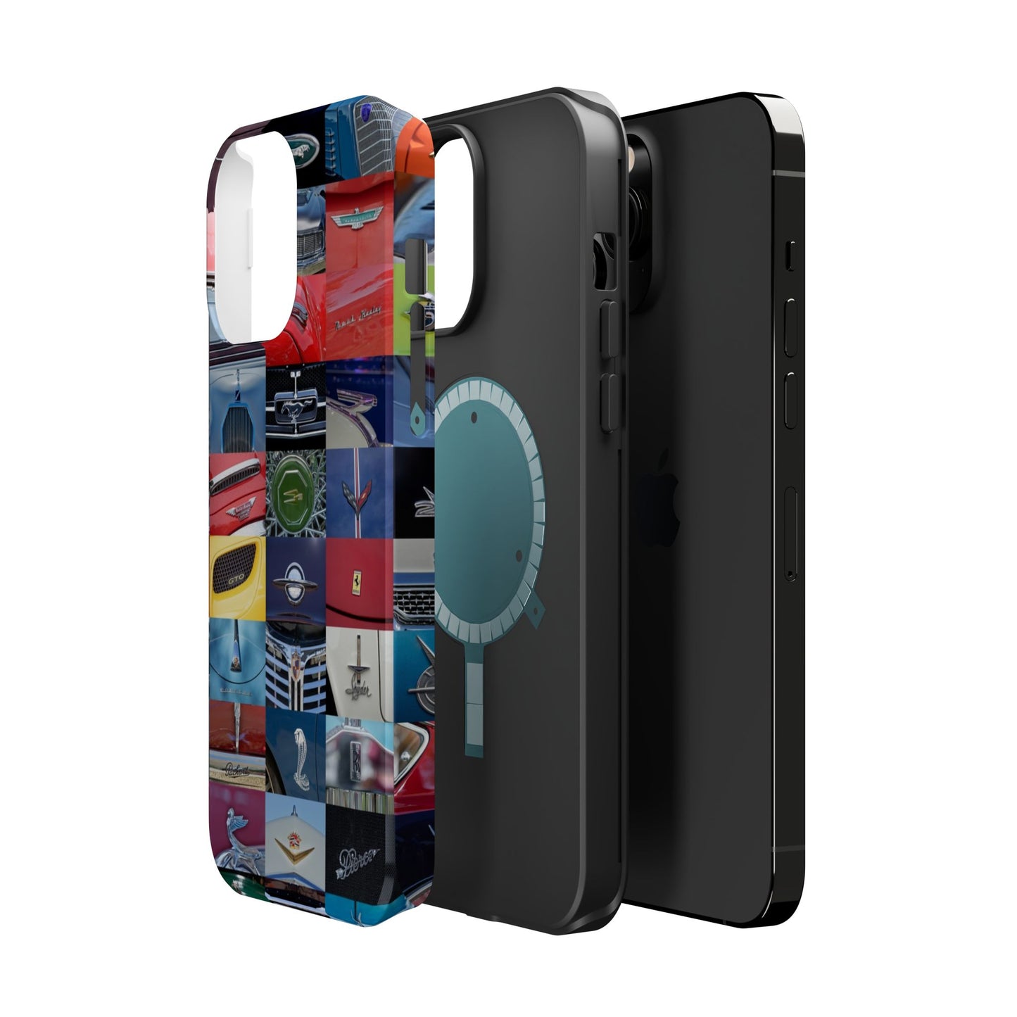 Magnetic Tough Cases, Muscle Car Logo Badges, Classic Car Details - iPhone Accessories, Protective Cover, Vehicle Enthusiast Gift, Car Lover