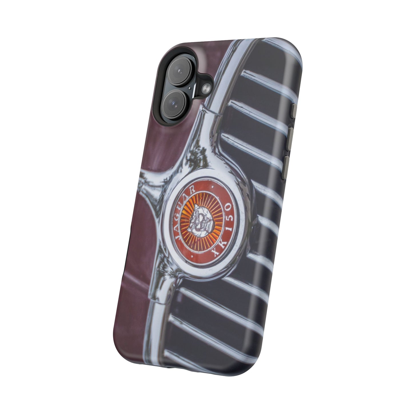 iPhone Cases, Jaguar XK 150 Sports Car Logo, Tough, Magnetic, Protective, Customizable, Car Lover Gift For Him, Father's Day