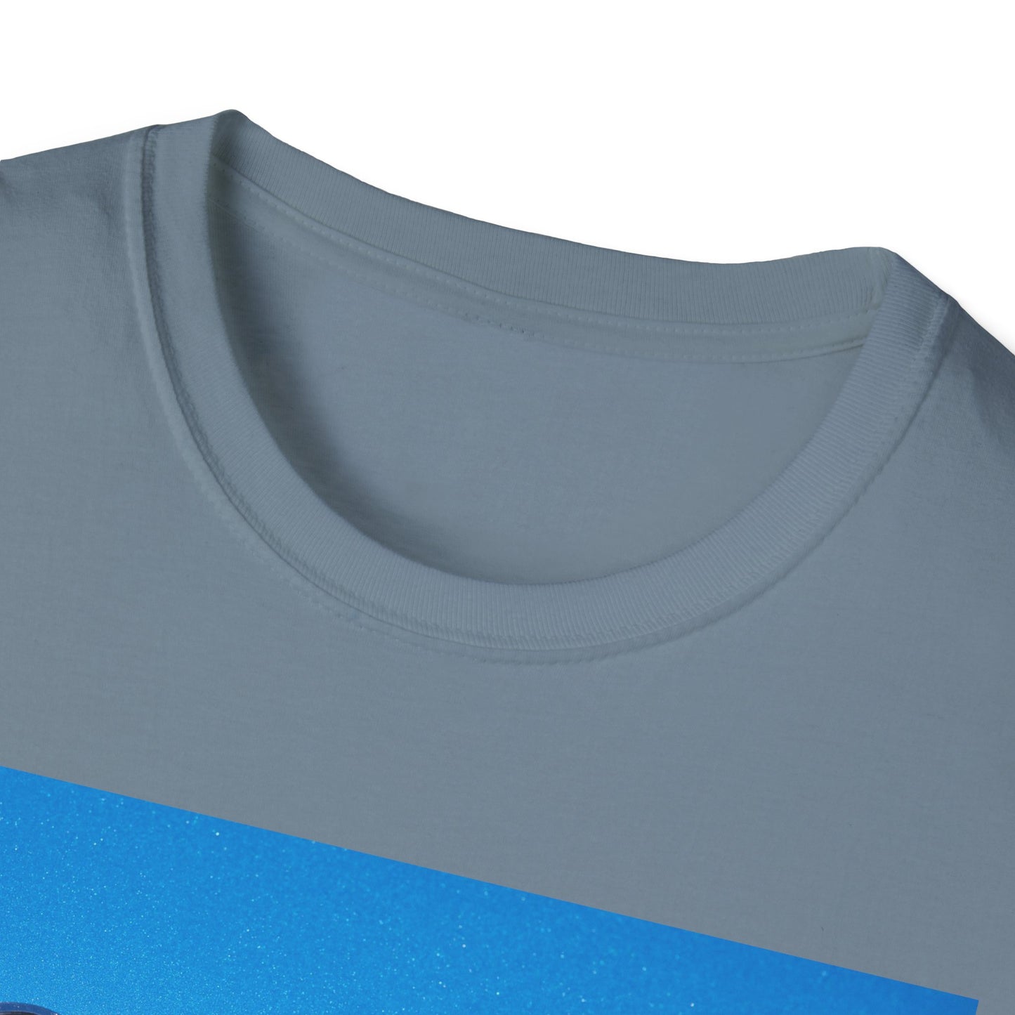 Corvette Stingray classic car chrome logo, silver on metal flake blue.