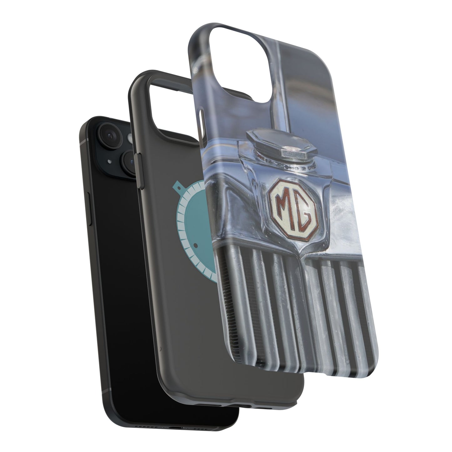 iPhone Case, 1953 MG TD Classic Sports Car Magnetic Tough Case, Vintage Car Gift, Car Enthusiast Phone Cover, Vehicle Lover Tech Accessory,