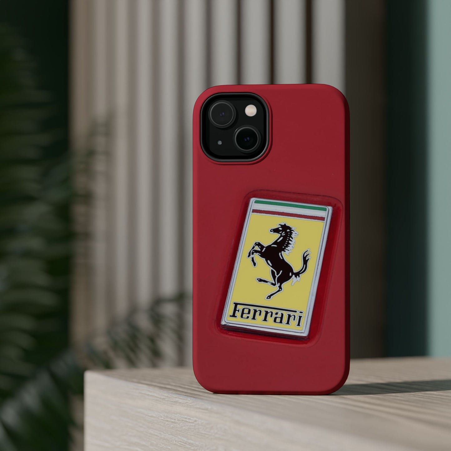 Magnetic iPhone Cases, Legendary Ferrari Badge Design, Tough Phone Case, Protective Cover, Custom Smartphone Shell, Unique Mobile Accessory