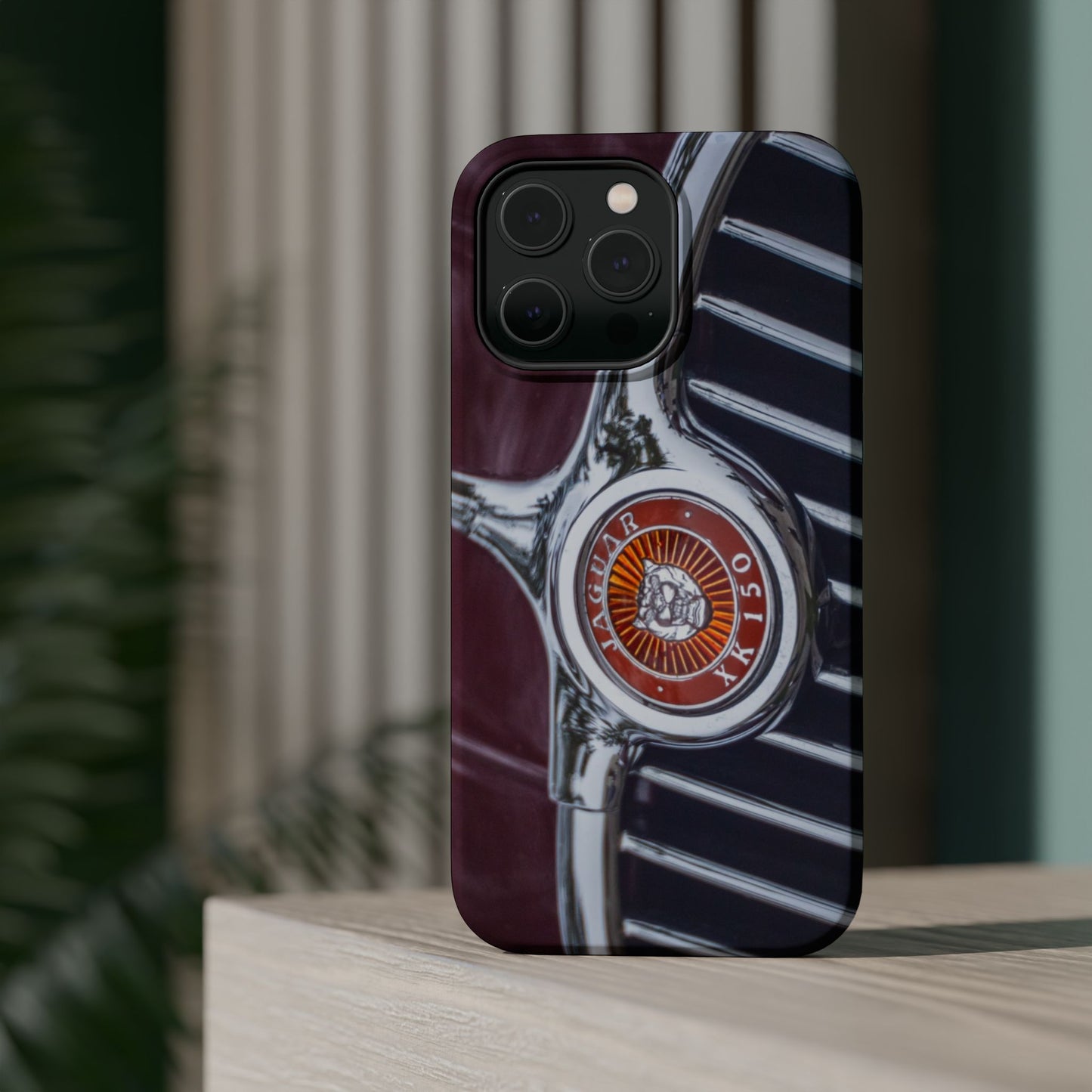 iPhone Cases, Jaguar XK 150 Sports Car Logo, Tough, Magnetic, Protective, Customizable, Car Lover Gift For Him, Father's Day