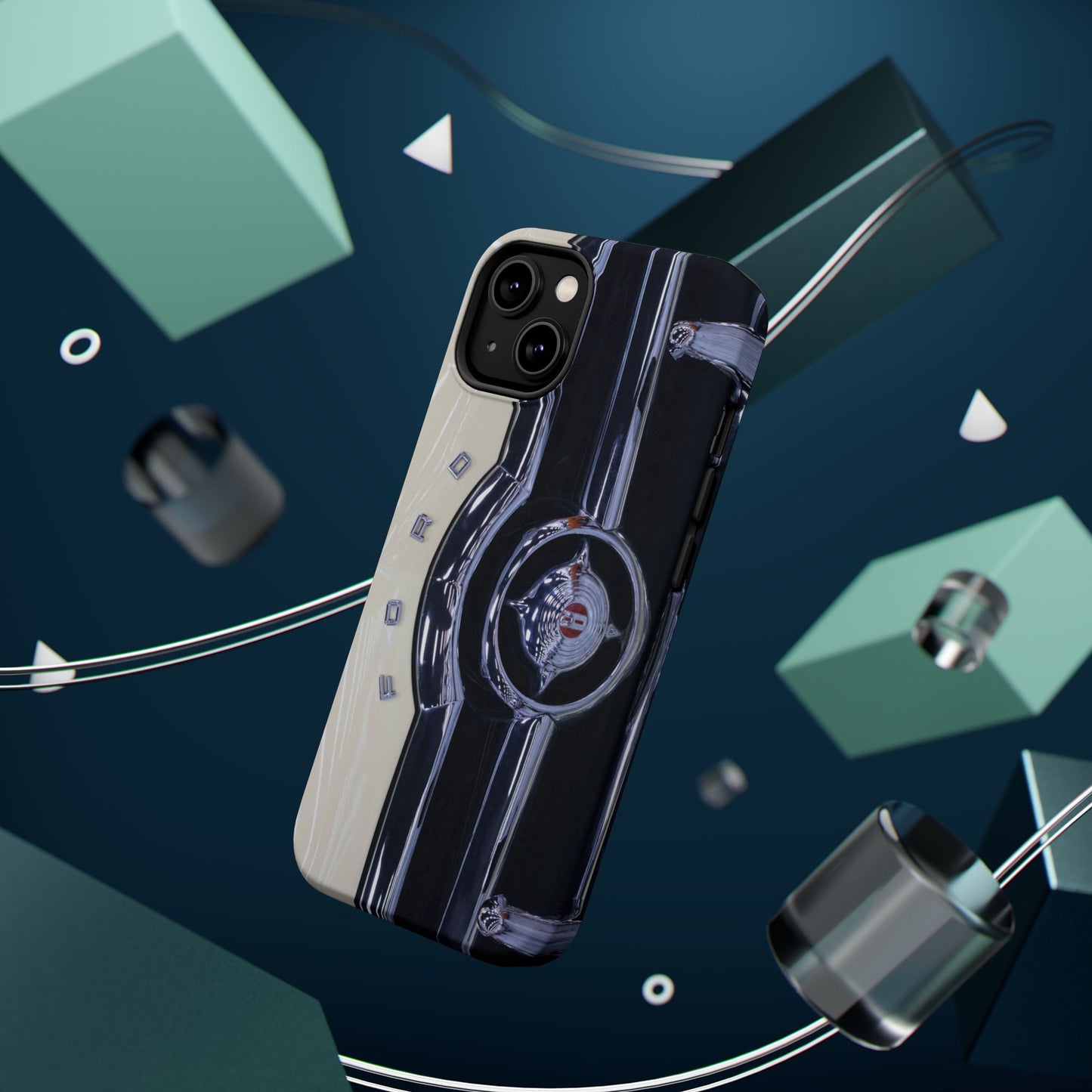 Vintage Car Magnetic Tough iPhone Cases - Automotive Lover's Phone Covers, Gift for Car Enthusiasts, Classic Car Accessories, Unique Phone
