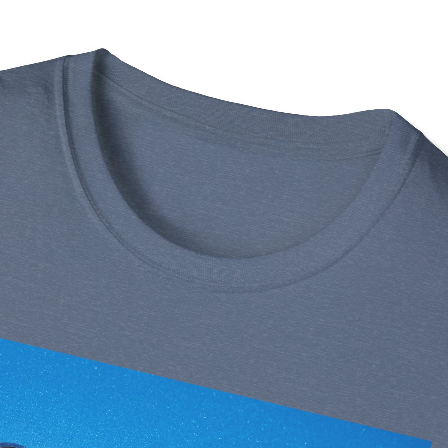 Corvette Stingray classic car chrome logo, silver on metal flake blue.