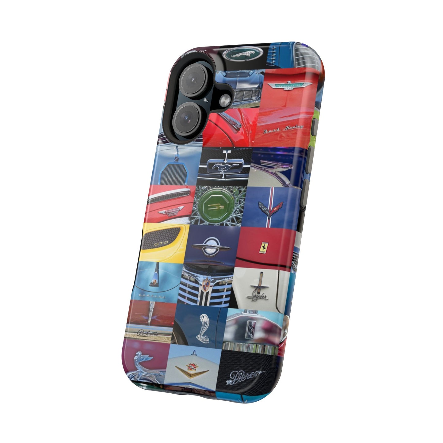 Magnetic Tough Cases, Muscle Car Logo Badges, Classic Car Details - iPhone Accessories, Protective Cover, Vehicle Enthusiast Gift, Car Lover