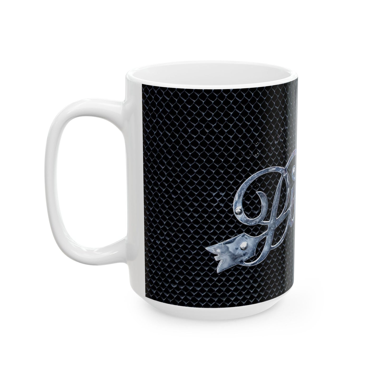 Pierce Arrow classic car logo for 11 or 15oz ceramic mugs.