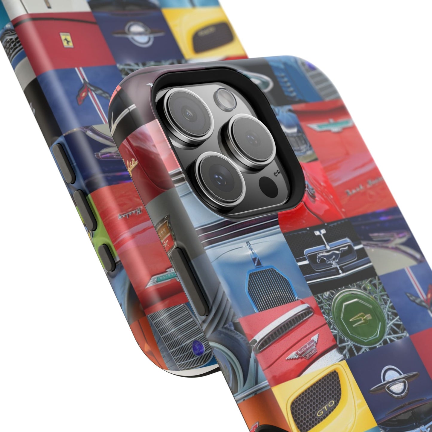 Magnetic Tough Cases, Muscle Car Logo Badges, Classic Car Details - iPhone Accessories, Protective Cover, Vehicle Enthusiast Gift, Car Lover
