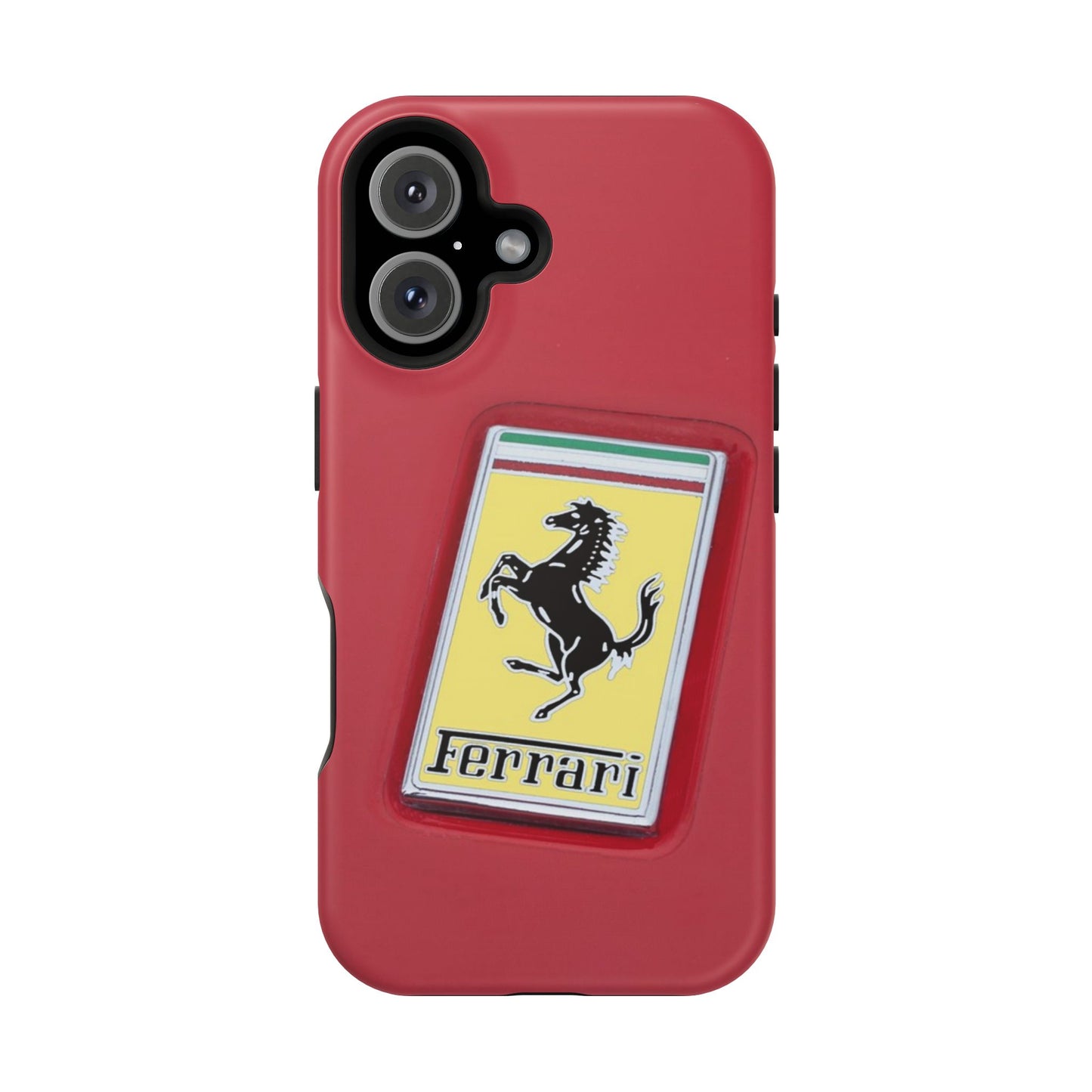 Magnetic iPhone Cases, Legendary Ferrari Badge Design, Tough Phone Case, Protective Cover, Custom Smartphone Shell, Unique Mobile Accessory