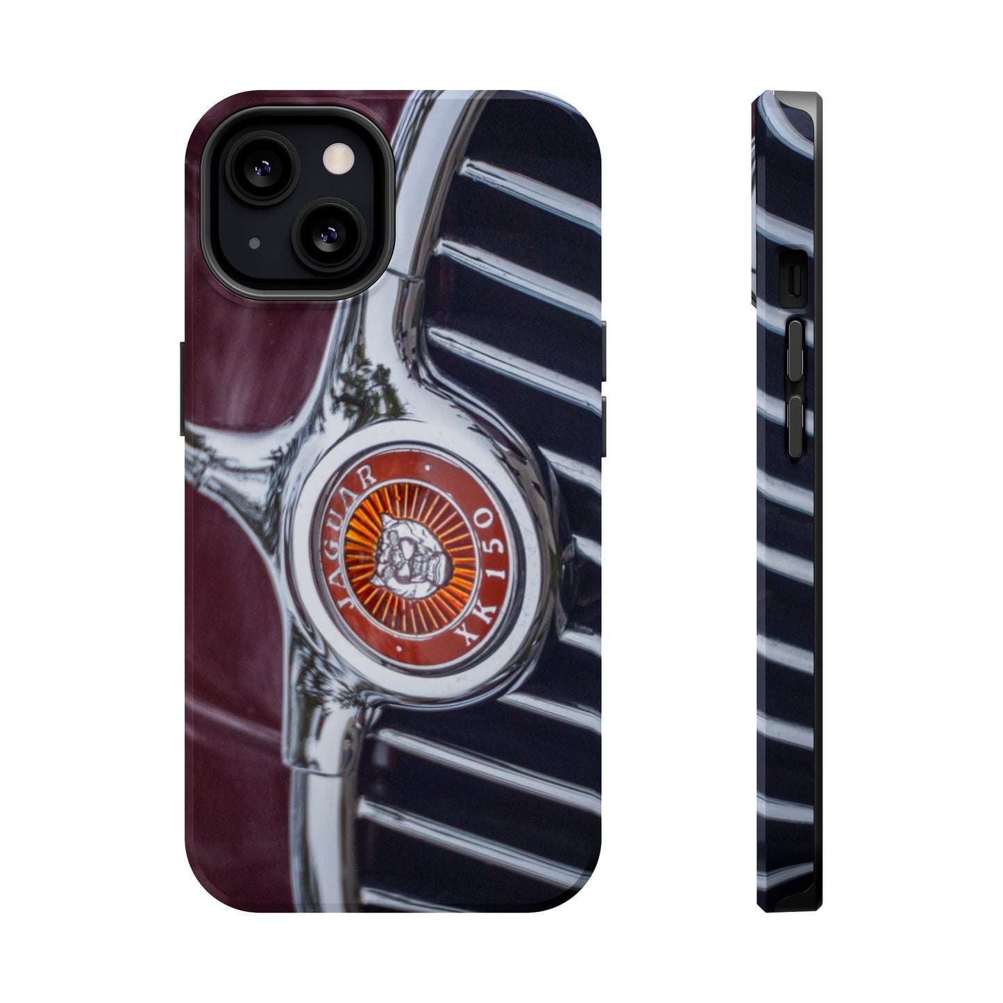 iPhone Cases, Jaguar XK 150 Sports Car Logo, Tough, Magnetic, Protective, Customizable, Car Lover Gift For Him, Father's Day