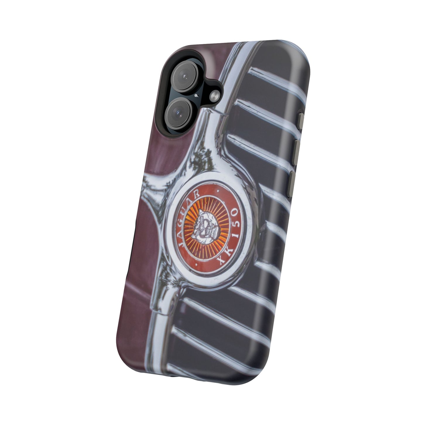 iPhone Cases, Jaguar XK 150 Sports Car Logo, Tough, Magnetic, Protective, Customizable, Car Lover Gift For Him, Father's Day
