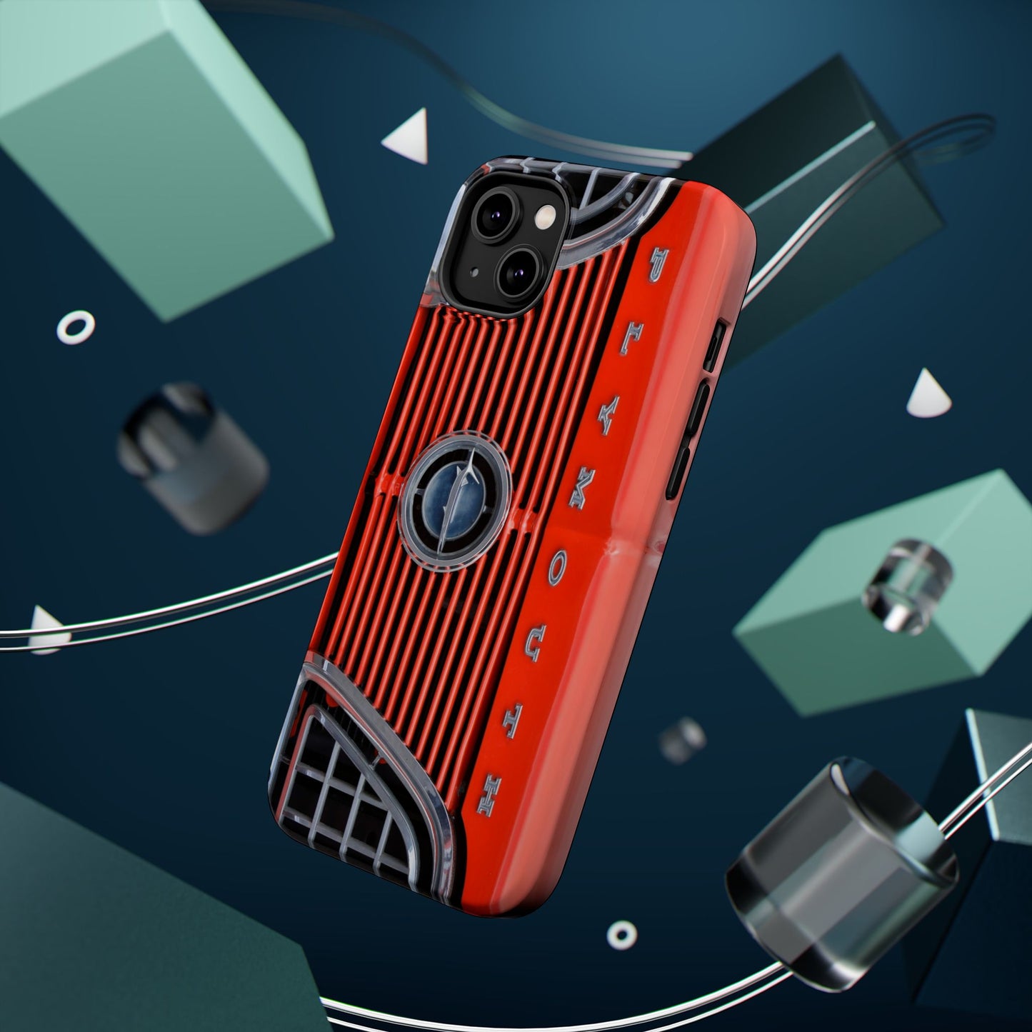 Car Enthusiast Phone Case, Muscle Car Lover Gift, Automotive Grill Design, Auto Fan Accessory, Vehicle Logo Cover, Retro Classic Car