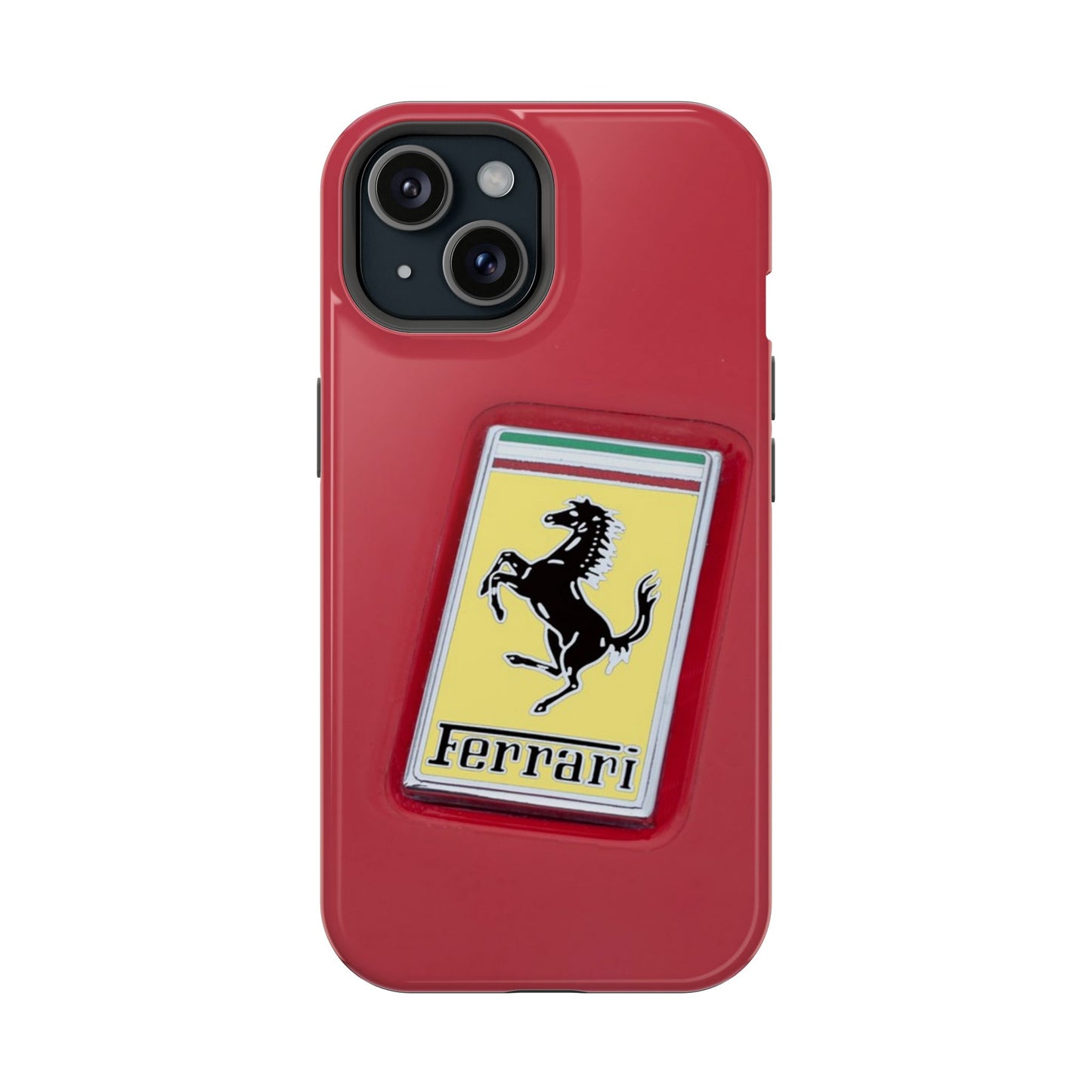 Magnetic iPhone Cases, Legendary Ferrari Badge Design, Tough Phone Case, Protective Cover, Custom Smartphone Shell, Unique Mobile Accessory