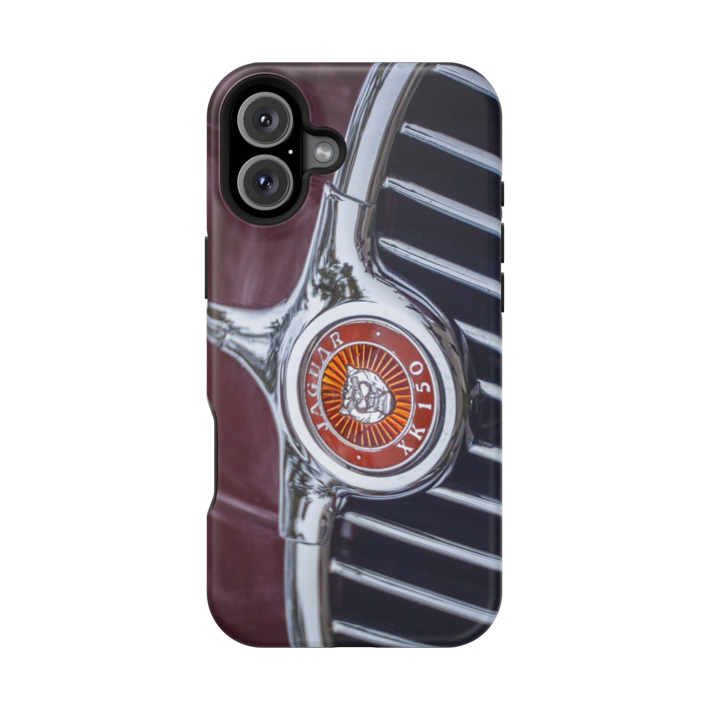 iPhone Cases, Jaguar XK 150 Sports Car Logo, Tough, Magnetic, Protective, Customizable, Car Lover Gift For Him, Father's Day