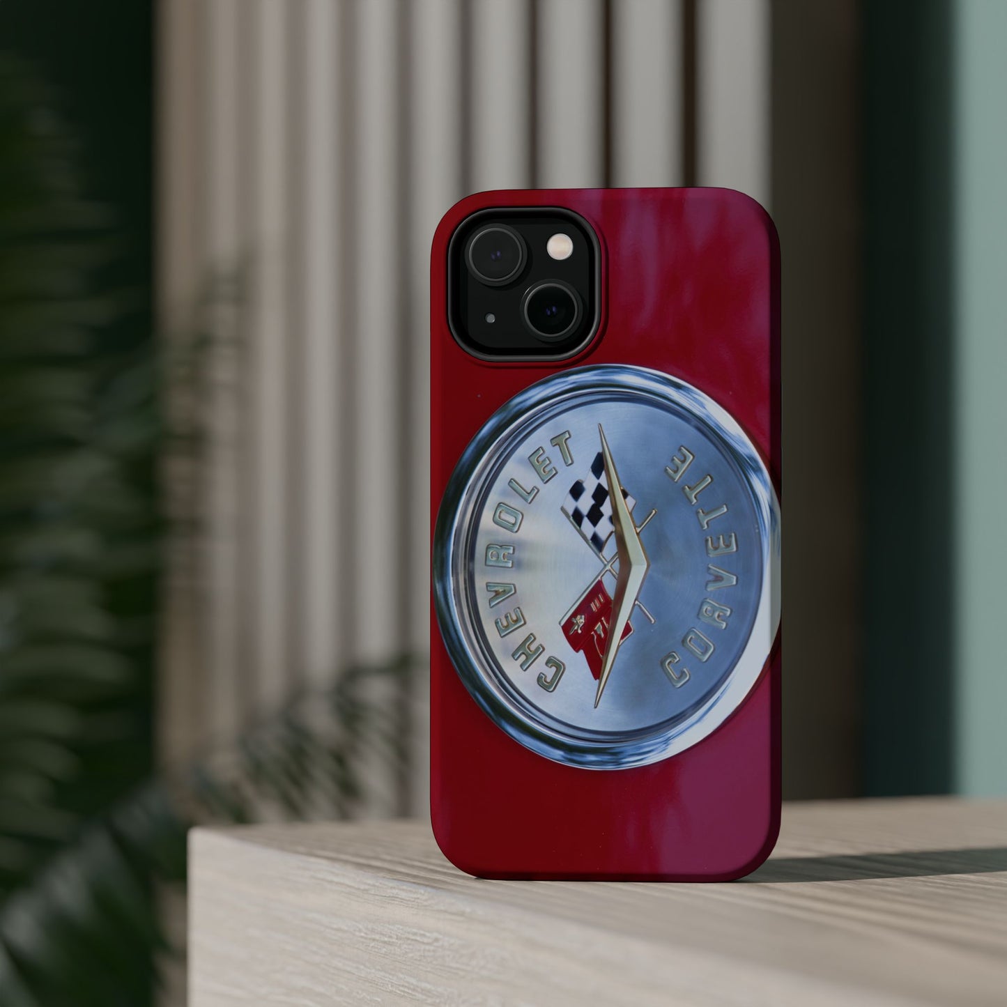Car Enthusiast iPhone Case, Chevrolet Corvette Muscle Car Tough Case, Car Lover Accessories Gift, Custom Auto Logo Cover, Classic Vehicle
