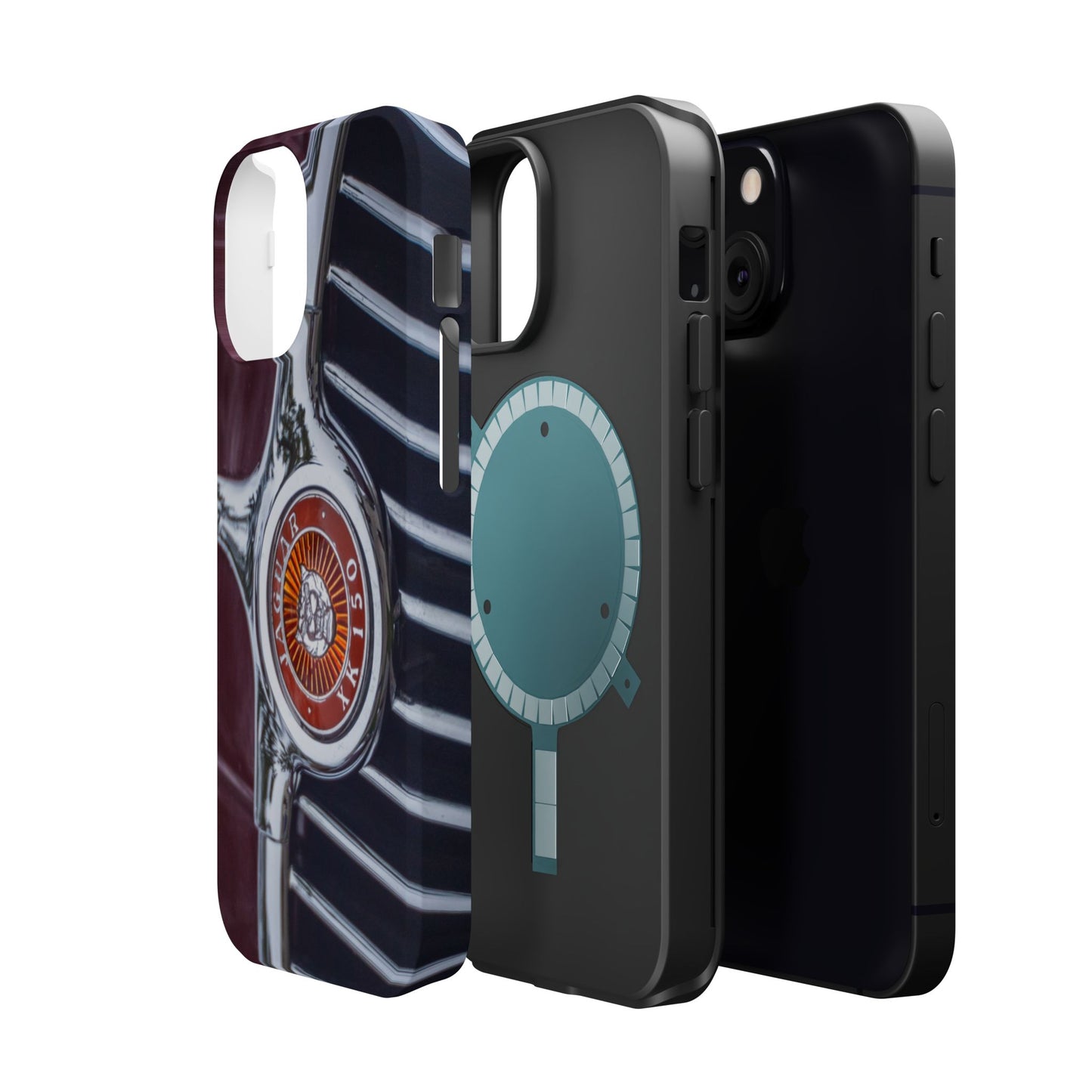 iPhone Cases, Jaguar XK 150 Sports Car Logo, Tough, Magnetic, Protective, Customizable, Car Lover Gift For Him, Father's Day