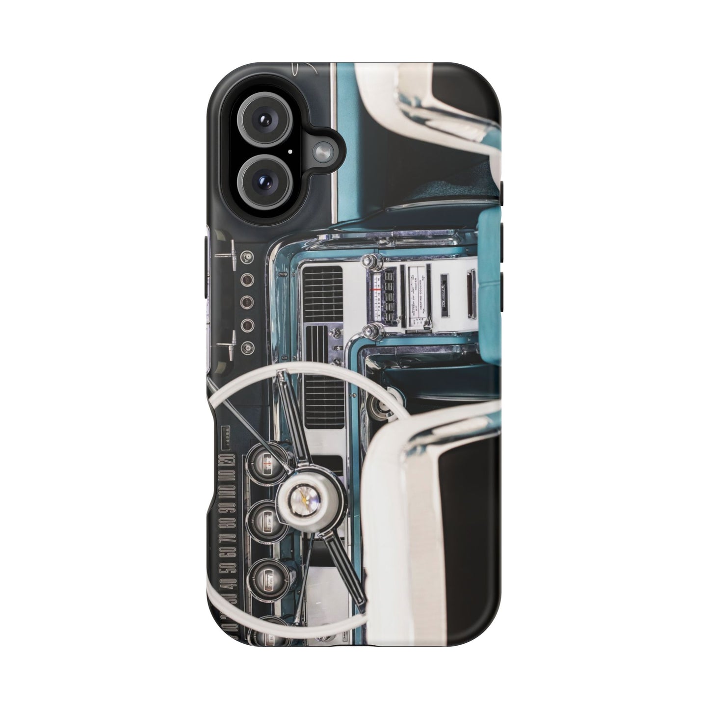 Vintage Car Dashboard Magnetic Tough Cases, 1964 Ford Thunderbird Phone Case, Automotive Gift, Car Lover Gift, Retro Auto Accessories, Car
