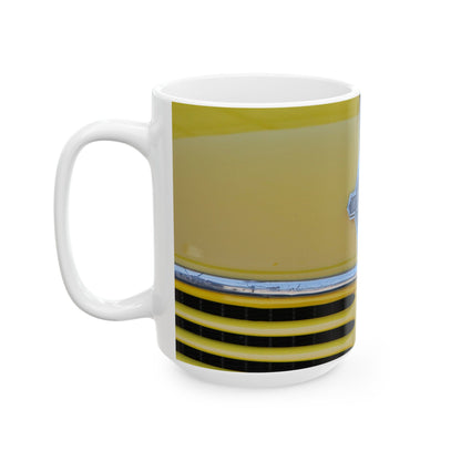 Vintage International Truck Logo Ceramic Mug, Perfect Gift for Truck Lovers, Coffee Cup, Retro Style, Collector's Item, Unique Kitchenware